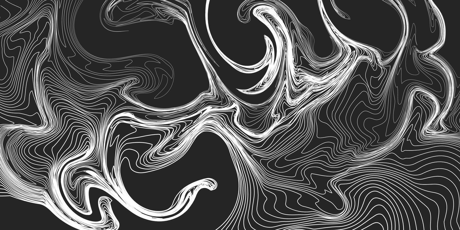 1920x960 Abstract black background with flowing white stripes Groovy abstract art background
