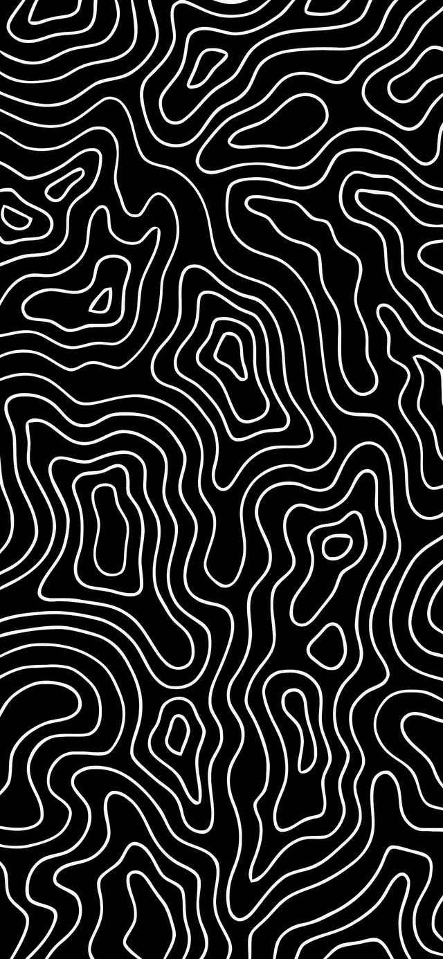 640x1386 Download Dark Trippy Black And White Abstract Wallpaper