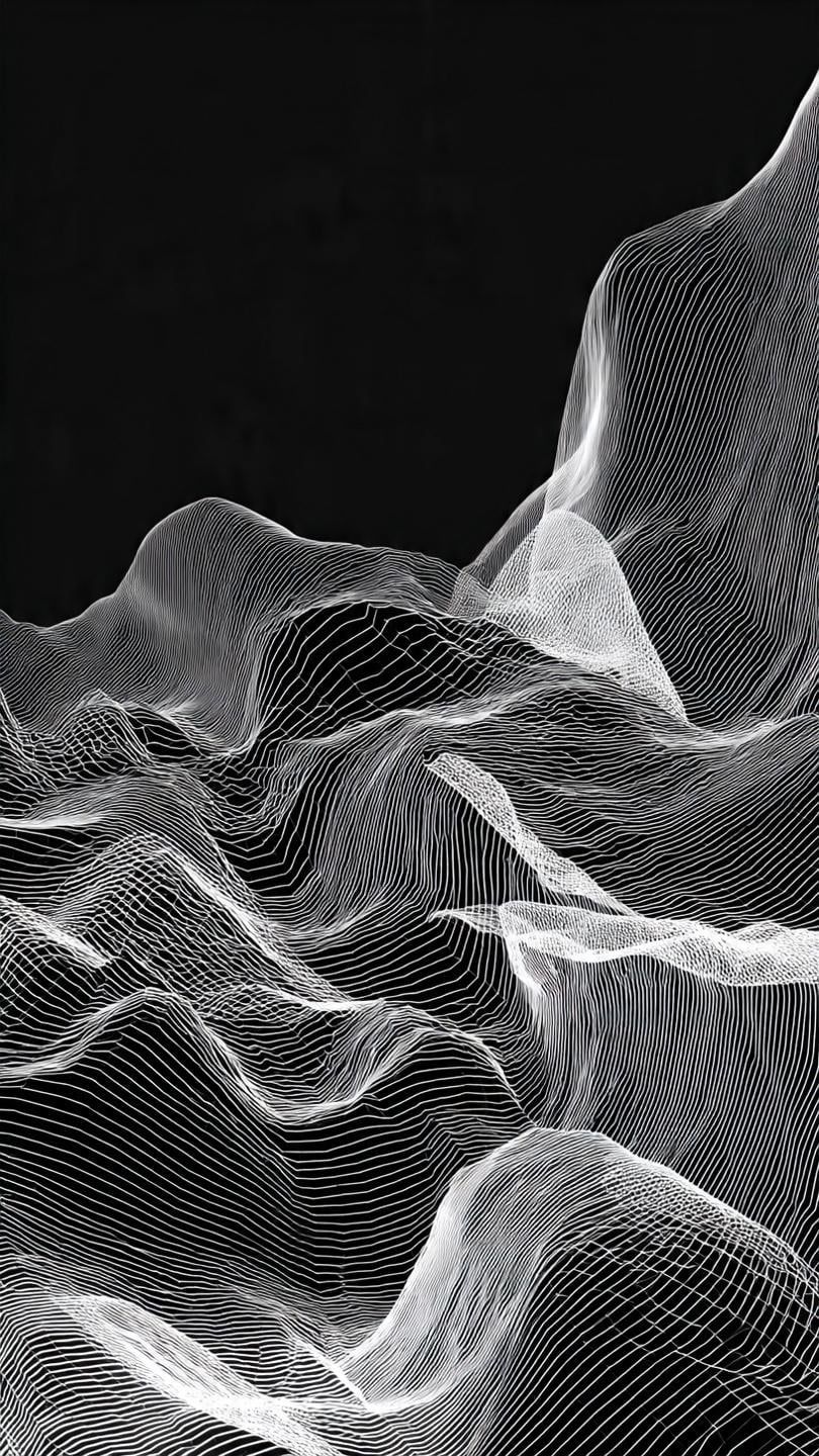 810x1440 Black & white abstract wallpaper