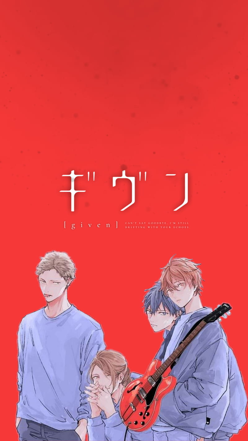 800x1422 Given, aesthetic, akihiko, haruki, mafuyu, red, uenoyama, HD phone wallpaper