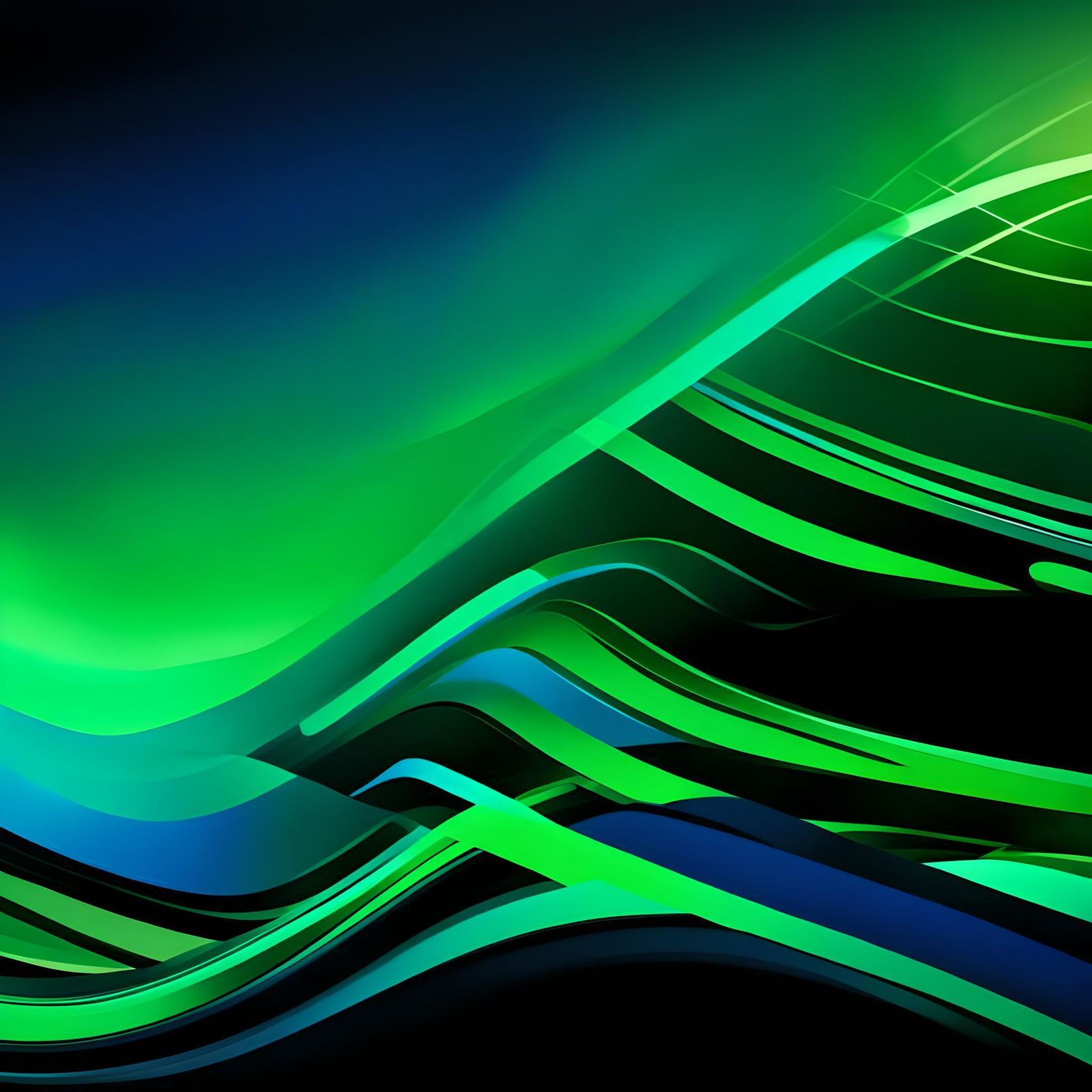 1600x1600 Lush Green Abstract Frutiger Aero Wallpaper