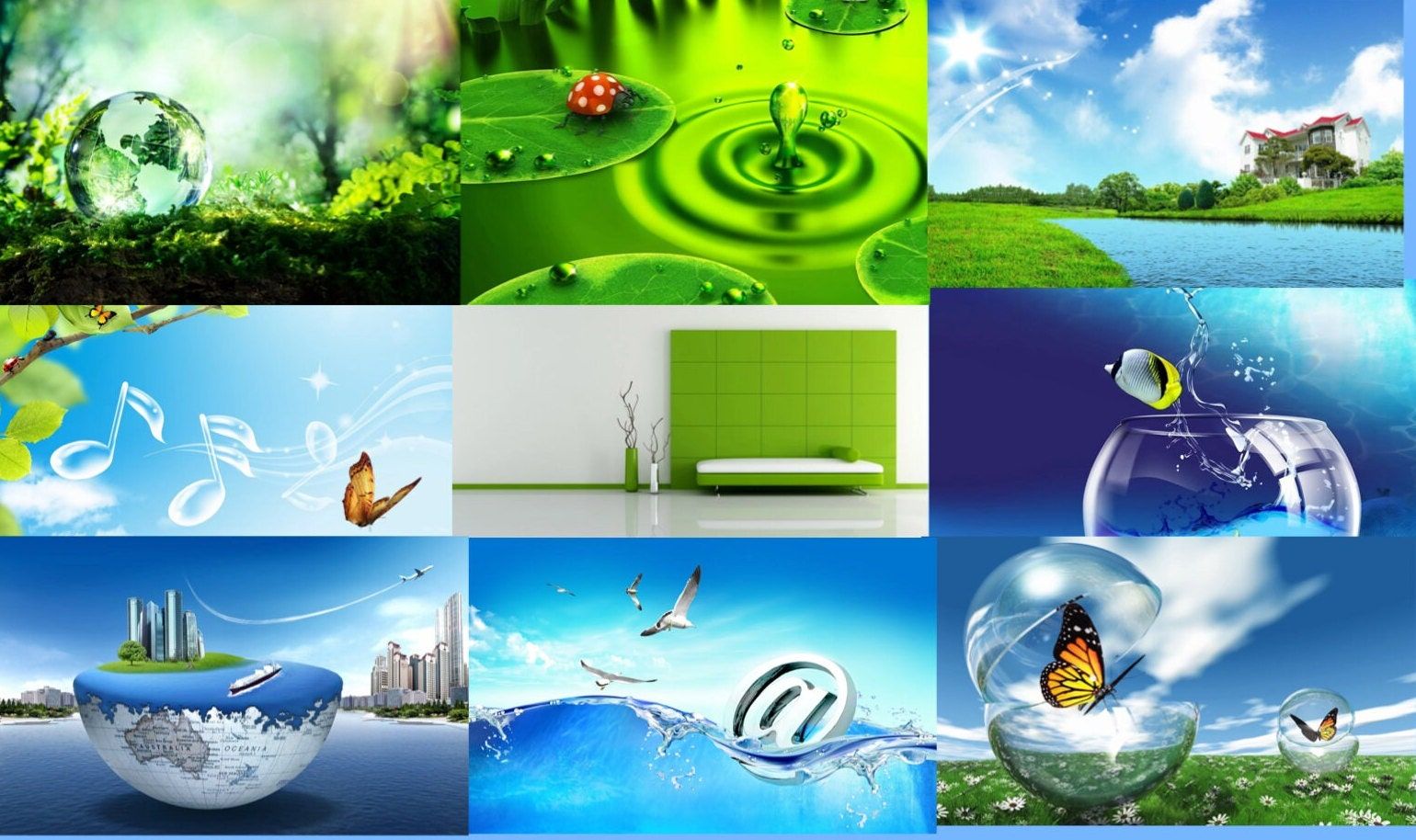 1540x914 Frutiger Aero Wallpaper Desktop Background (instant Download)