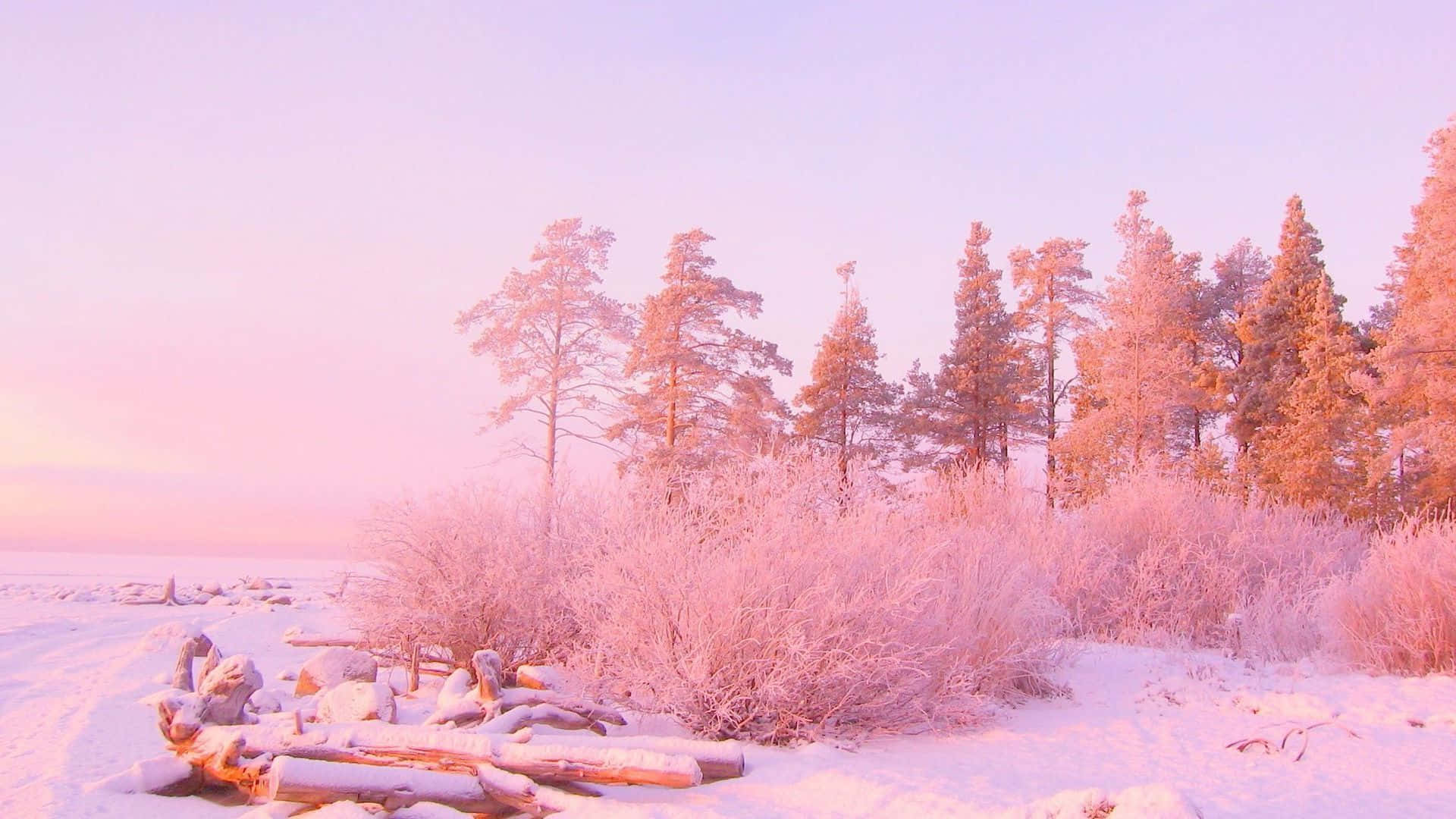 1920x1080 Light Pink Aesthetic Picture