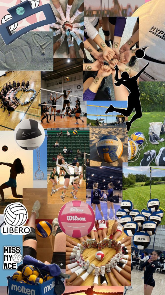 675x1200 Volleyball collage. Volleyball background, Volleyball workouts, Collage volleyball