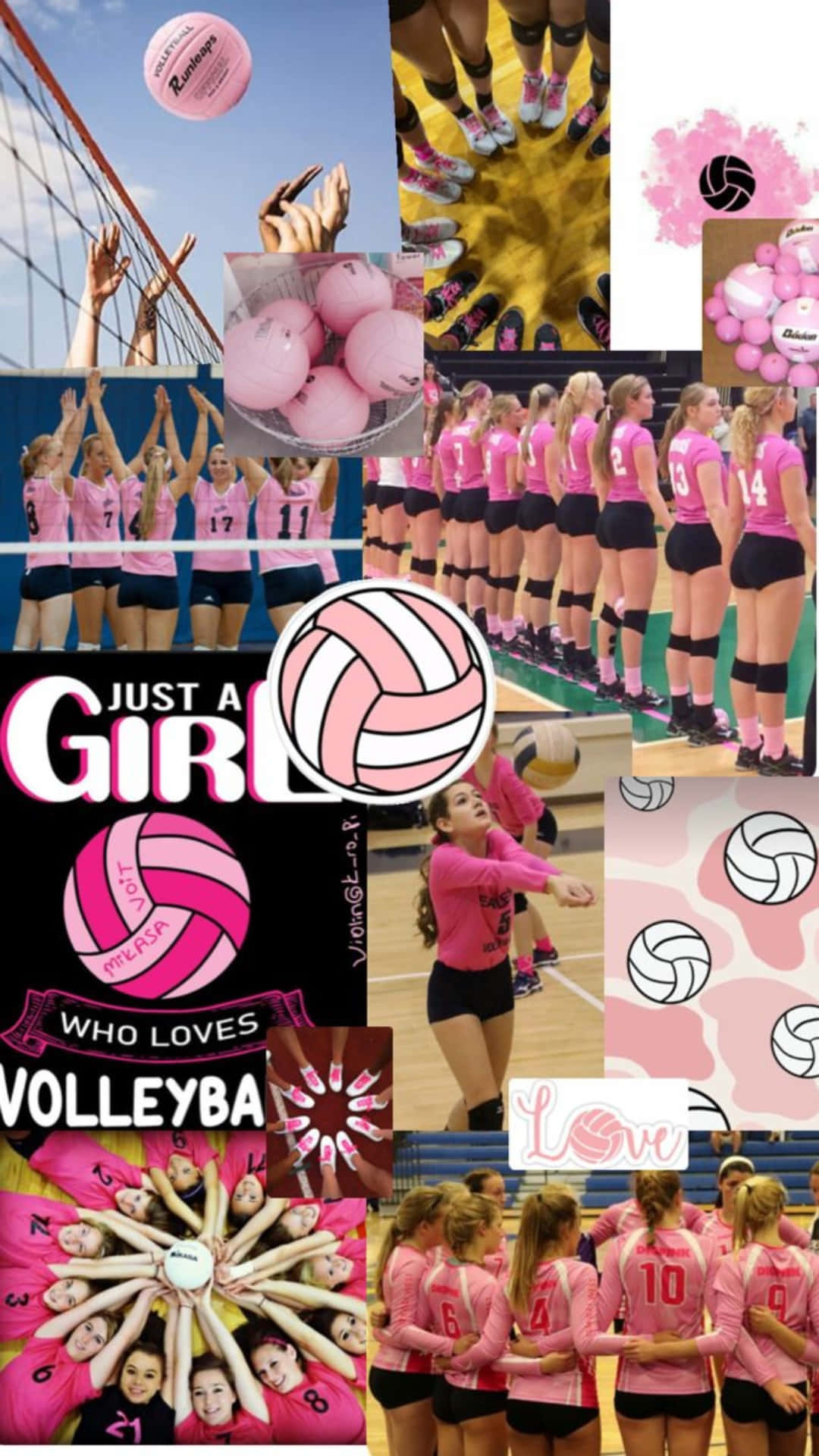 1080x1920 Download Preppy Volleyball Style Wallpaper