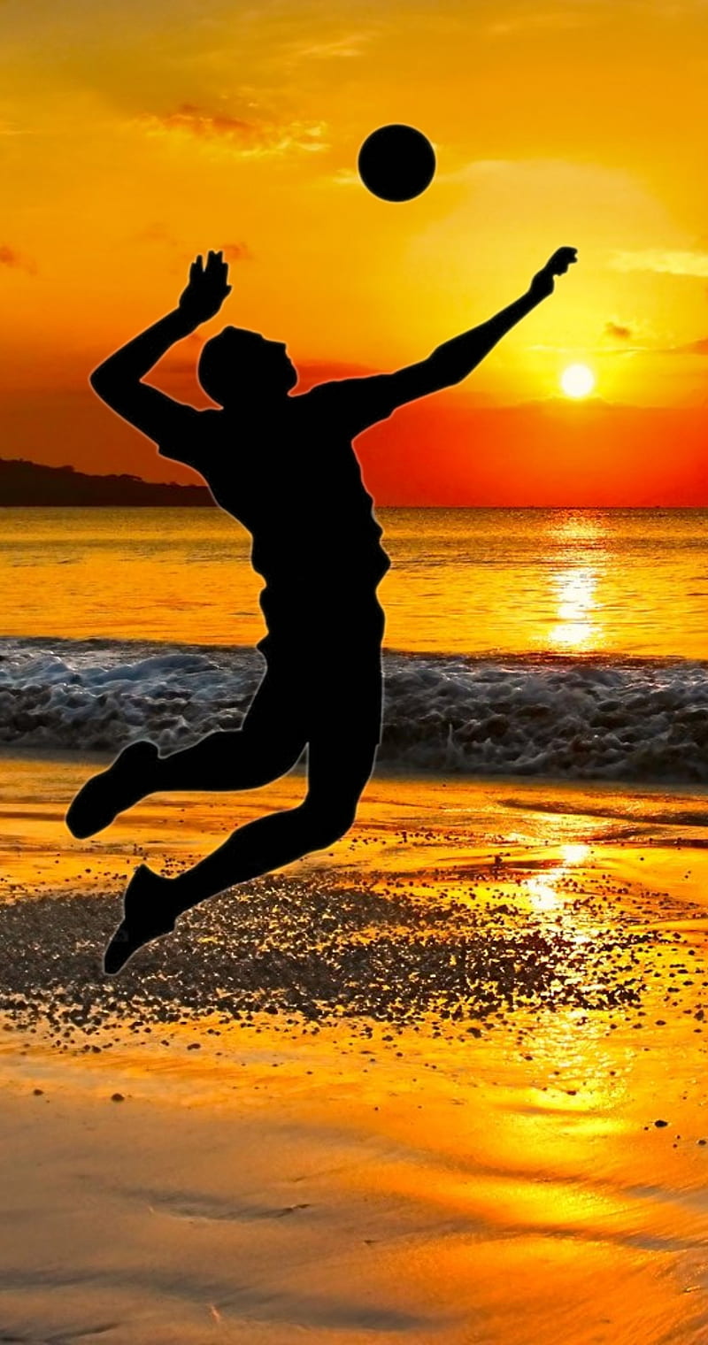 800x1520 Beach volleyball, ball, sport, landscape, pelota, playa, esports, voleibol, HD phone wallpaper