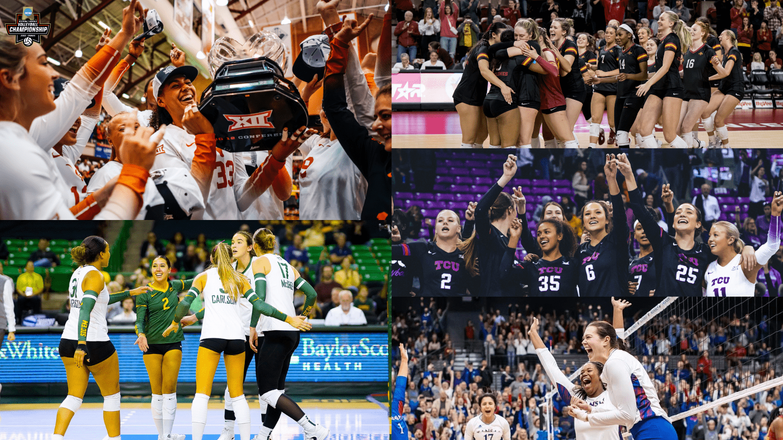 1600x900 Five Big 12 Teams Selected to 2022 NCAA Division I Volleyball Championship 12 Conference