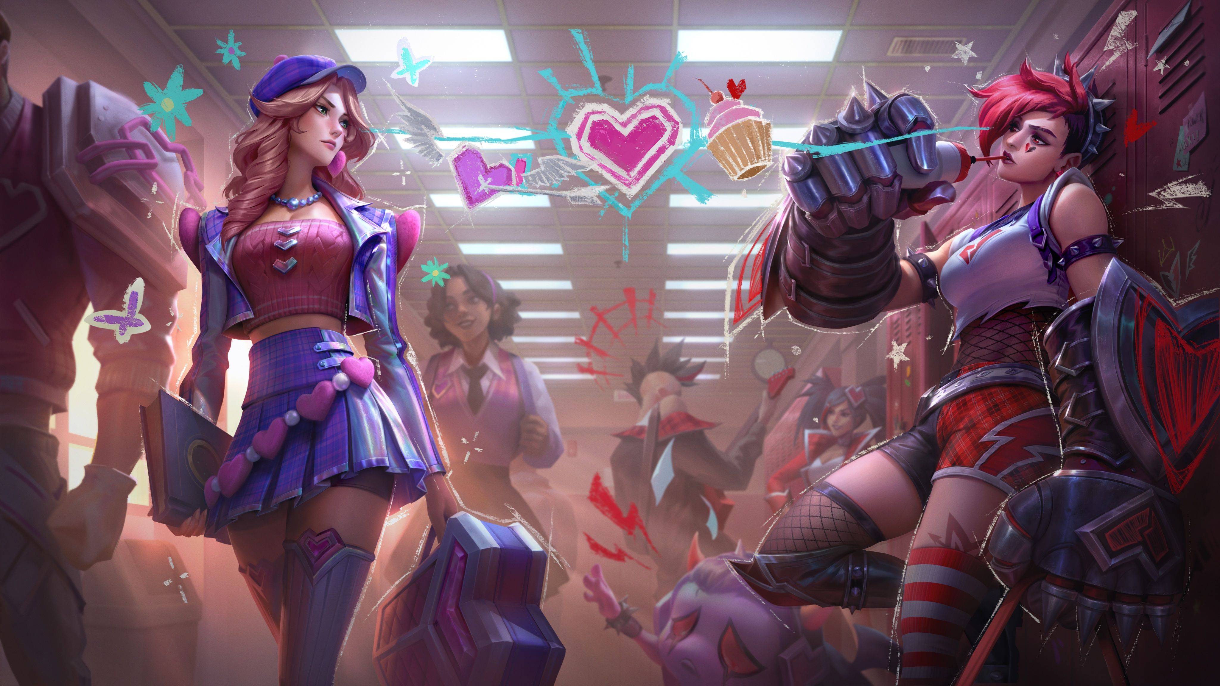 4096x2305 Vi Caitlyn Wallpaper