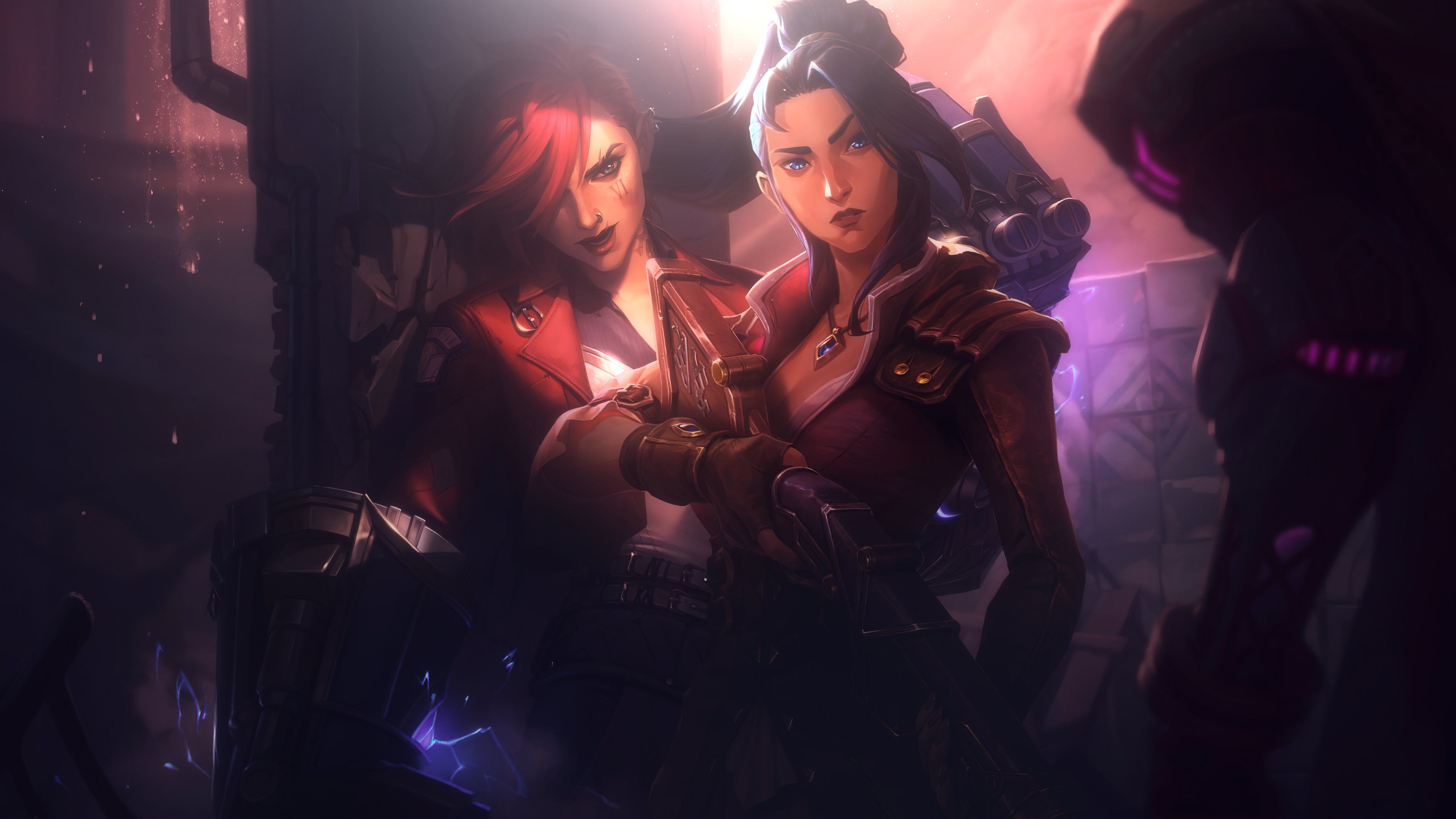 4096x2304 Vi Caitlyn Wallpaper