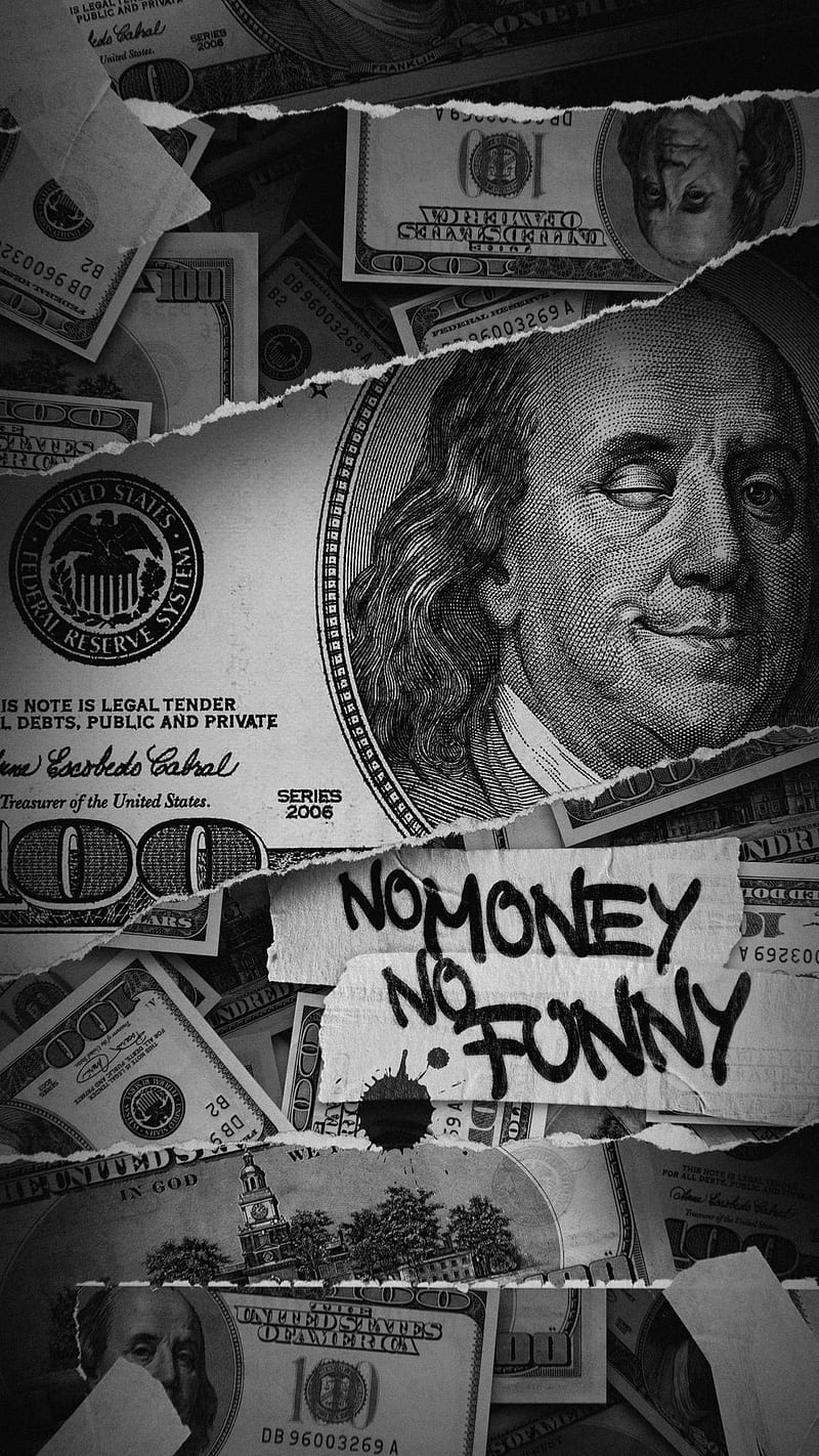 800x1422 Dollars, black and white, black and white, funny, money, usa, HD phone wallpaper