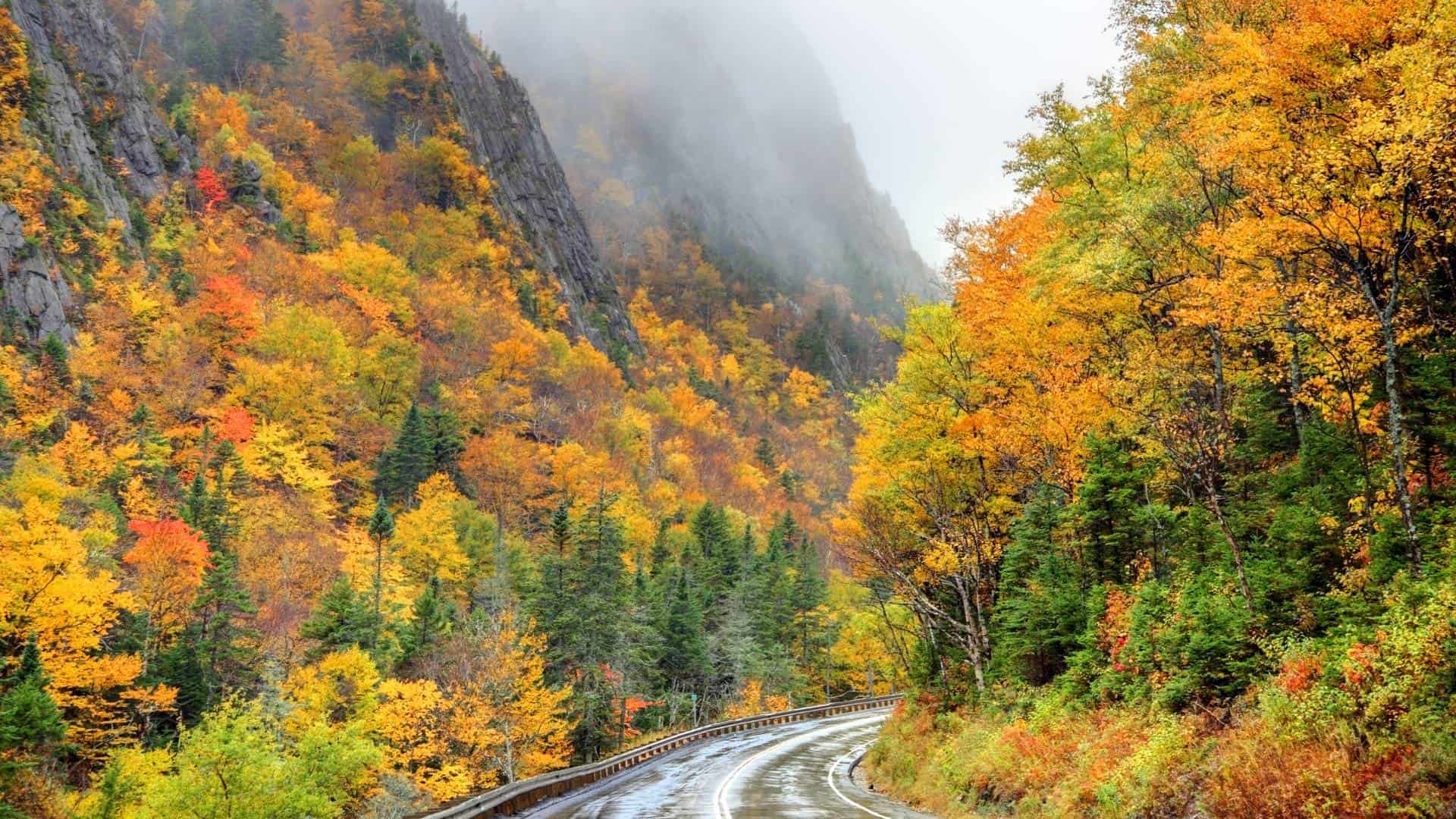 1920x1080 New Hampshire Fall Foliage 2025: 12 Best Places for Peak Colors