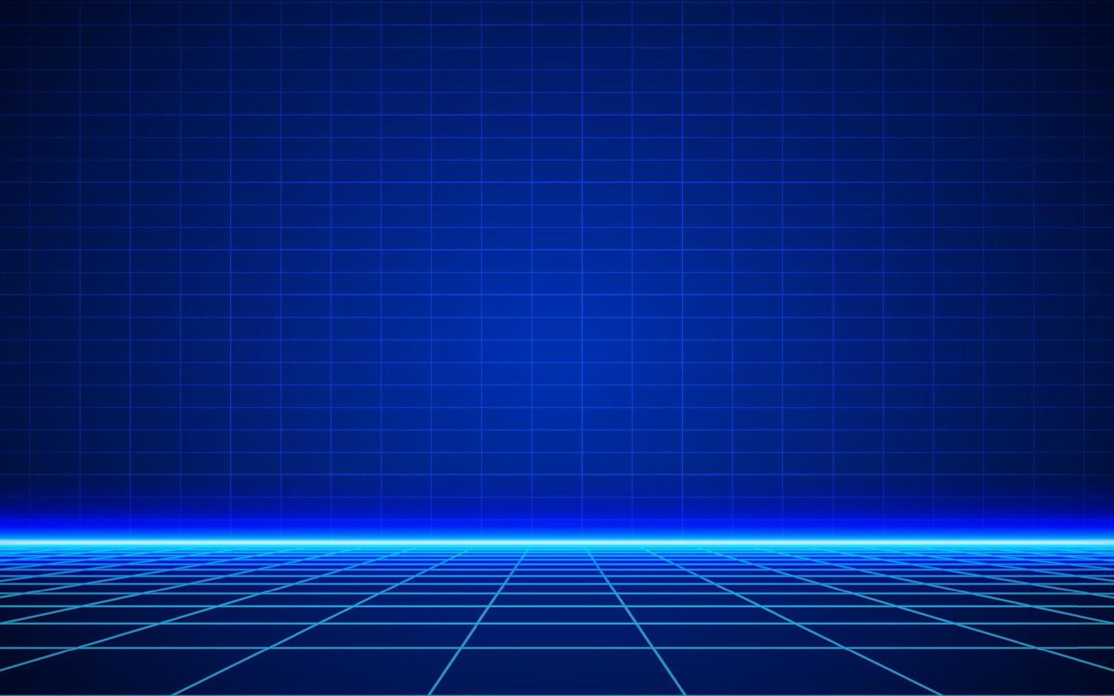 1568x980 Futuristic technological grid background. Digital futurist cyber space design, cyberpunk technology, Virtual reality, science fiction matrix, science light perspective wallpaper, vector illustration