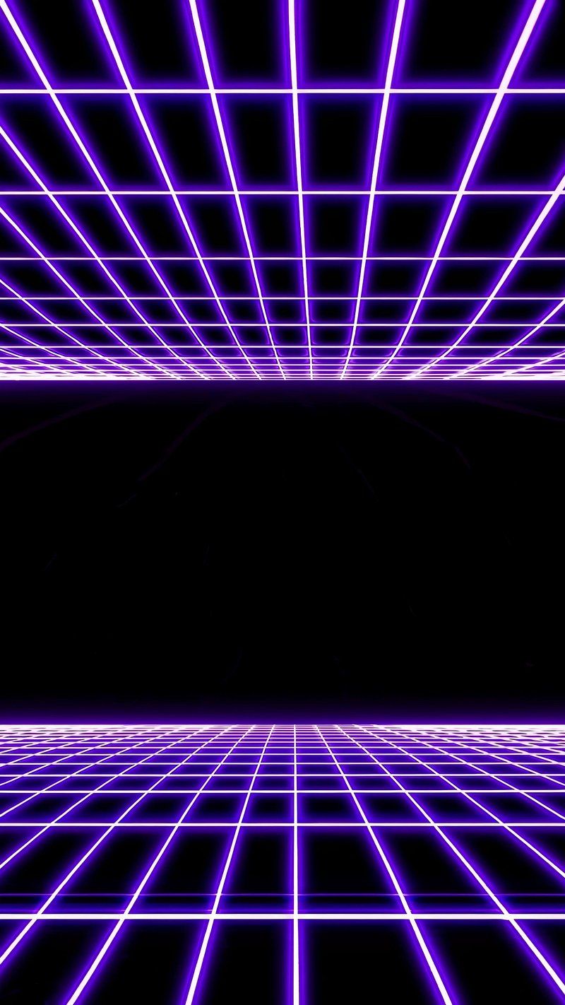800x1422 Futuristic video concept neon grid