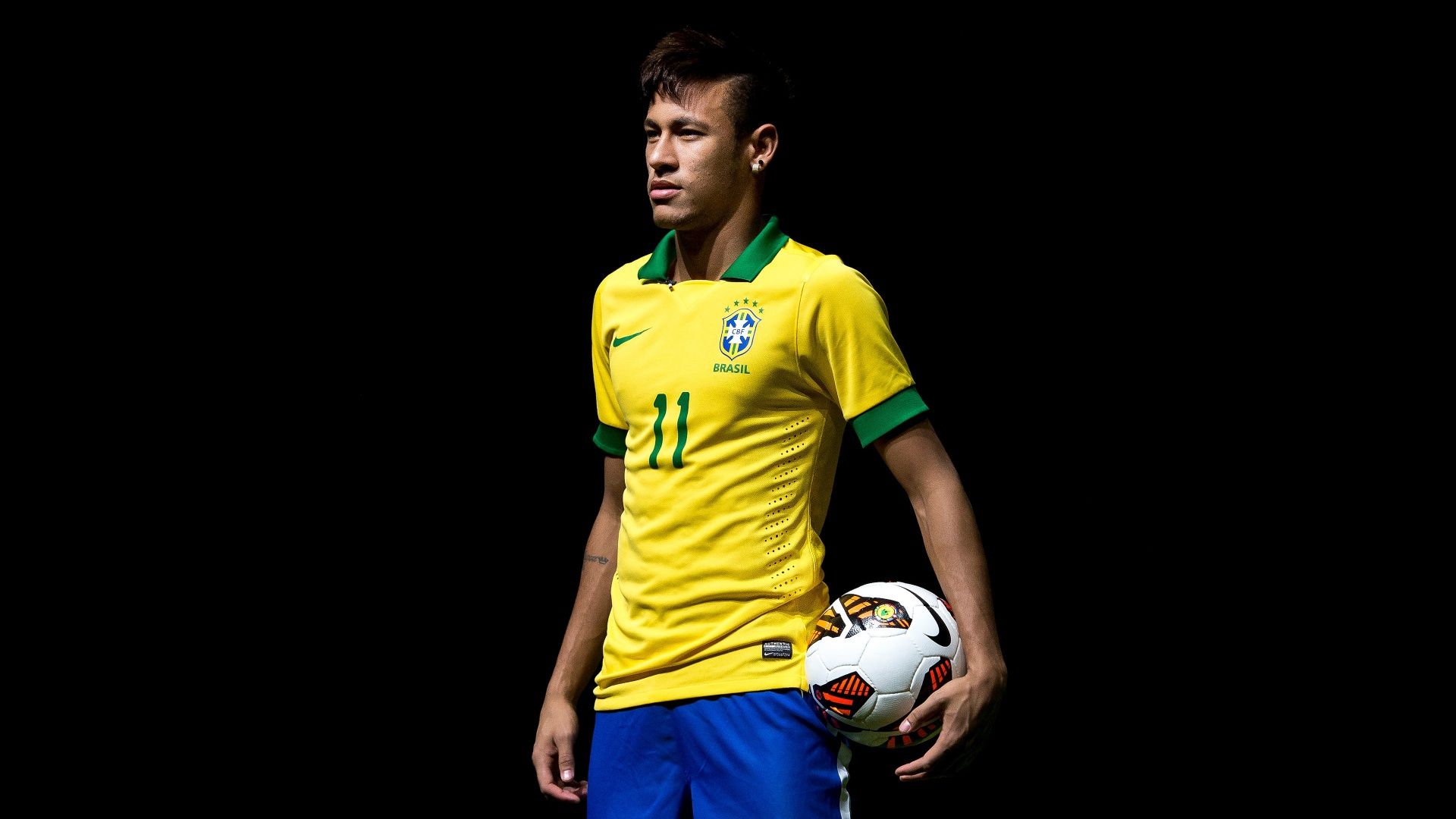1920x1080 Neymar Jr Wallpaper 4K, Black background
