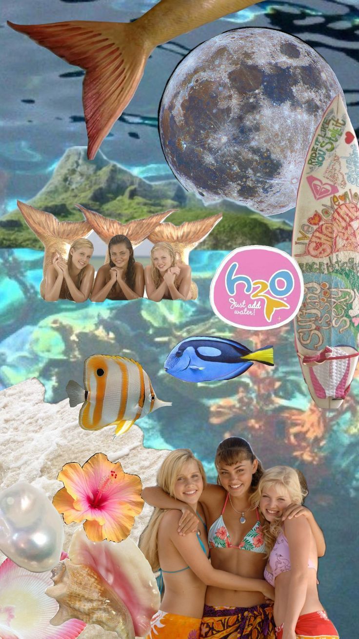 736x1308 h mermaids, Cleo, rikki, emma, ocean, beach, vacation, shells, Pearl, 2000s, moon, mako island