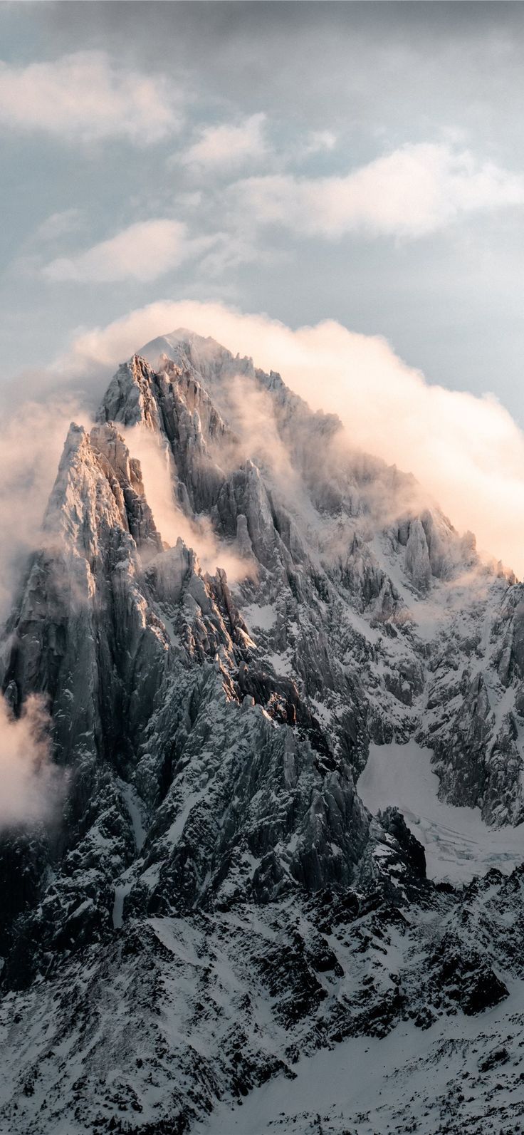 736x1593 Free Lock Screen Background. Snowy Mountain. Winter mountain screensaver, Winter mountain wallpaper hd, Snowy