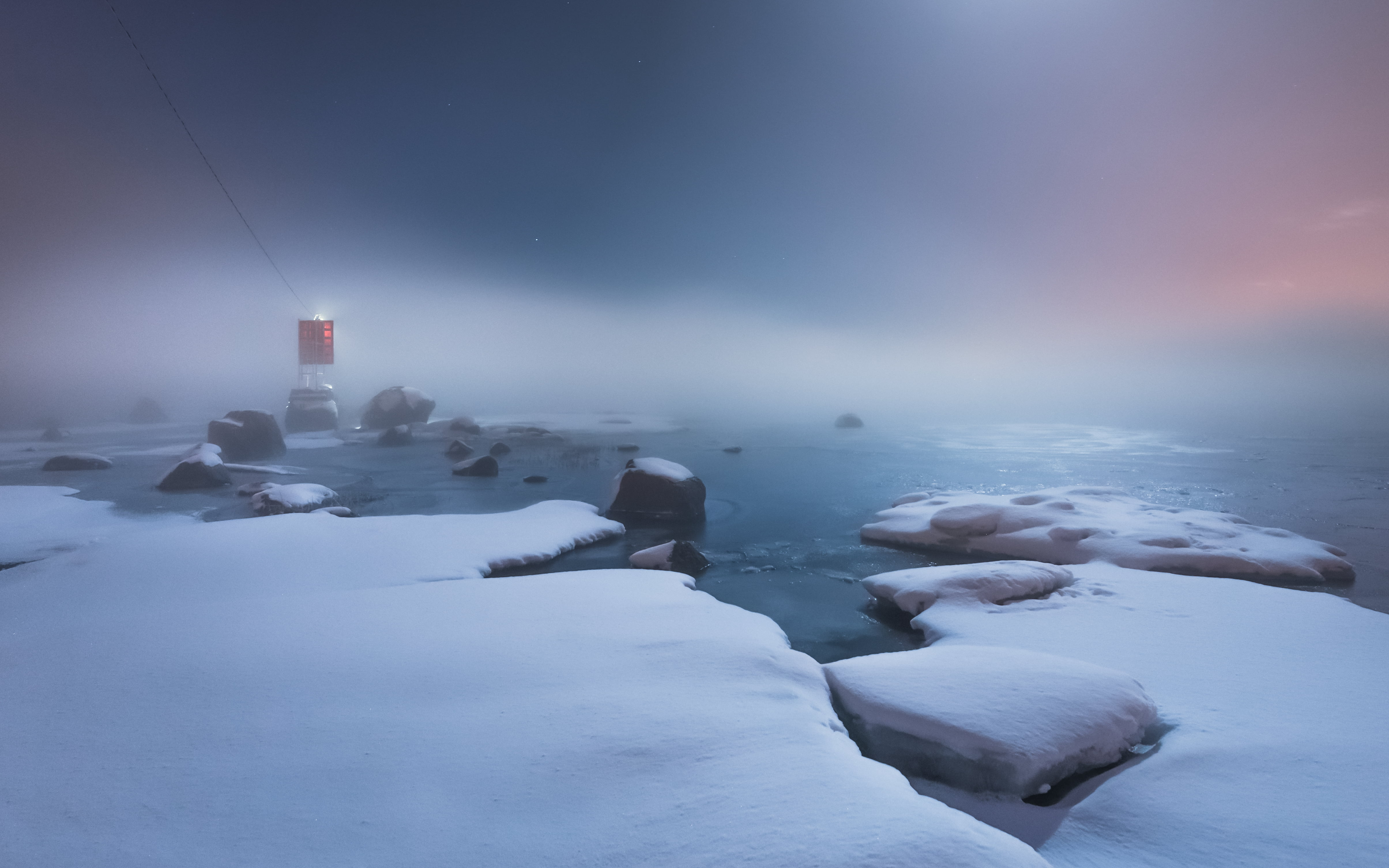 4818x3011 Snowy land under cloudy daytime HD wallpaper