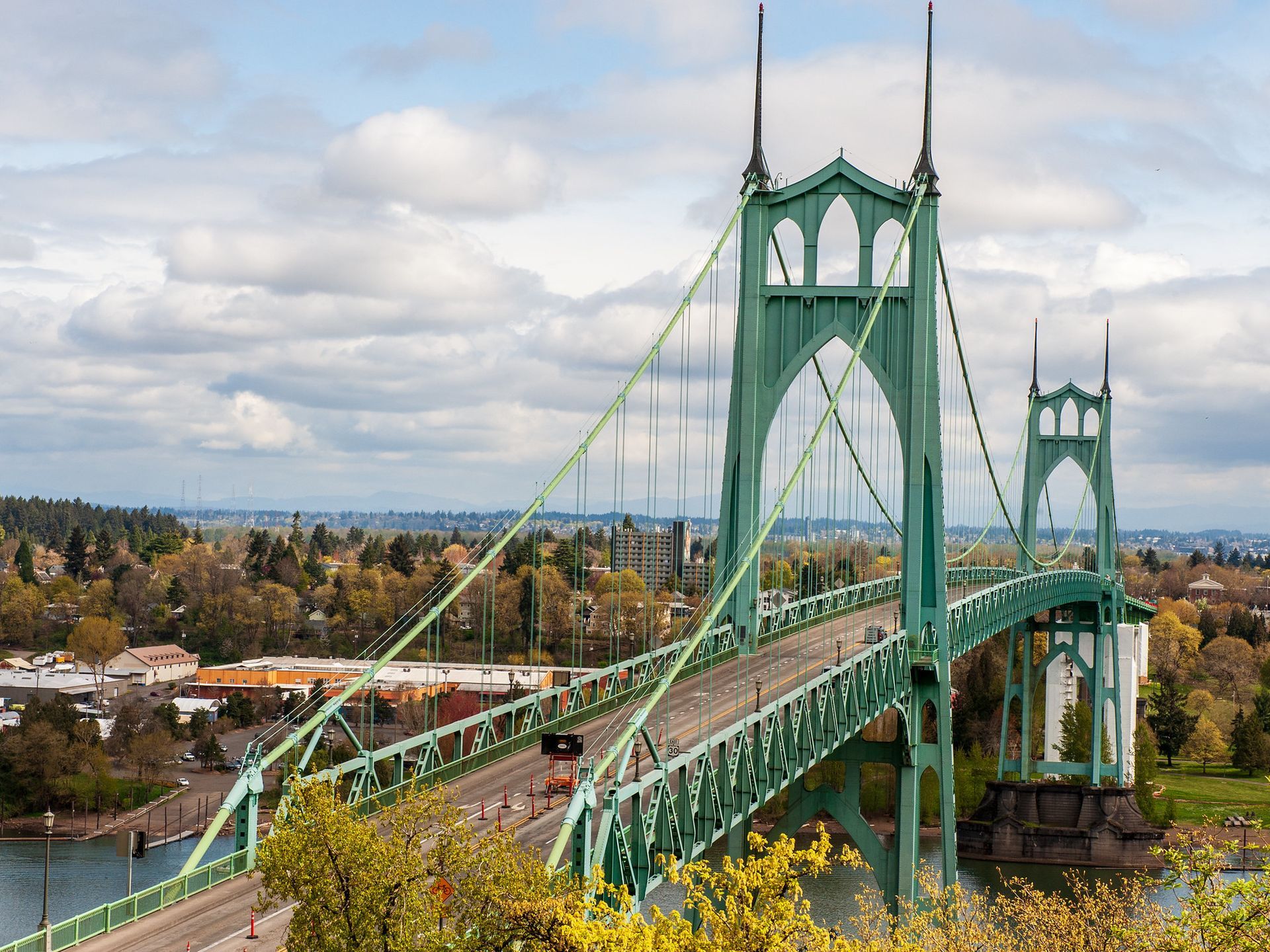 1920x1440 St. Johns Bridge: Portland's architectural gem