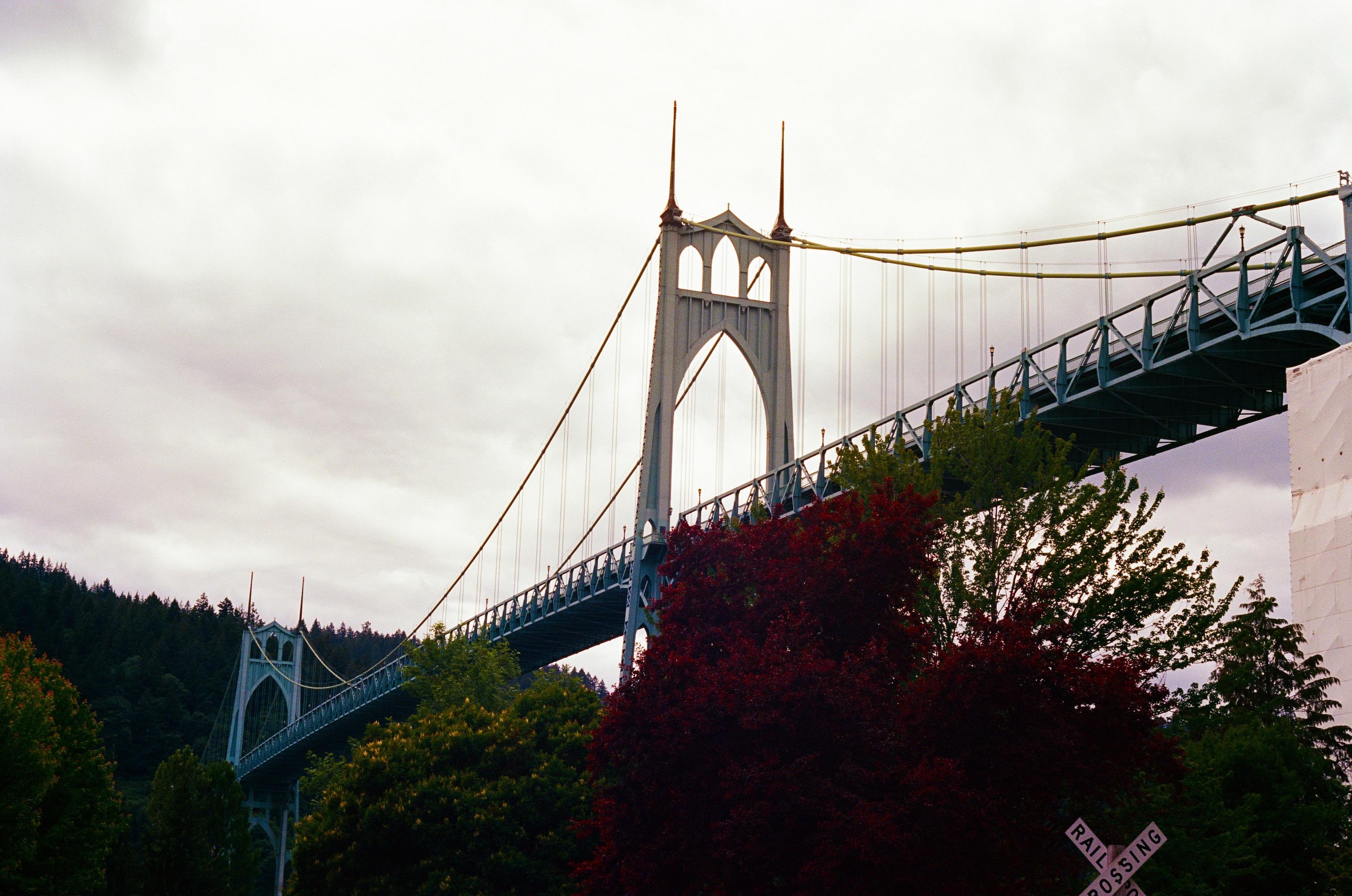 3024x2005 Some shots of the St. John's bridge in Portland, OR. shot on Canon A Kodak Ektar 100