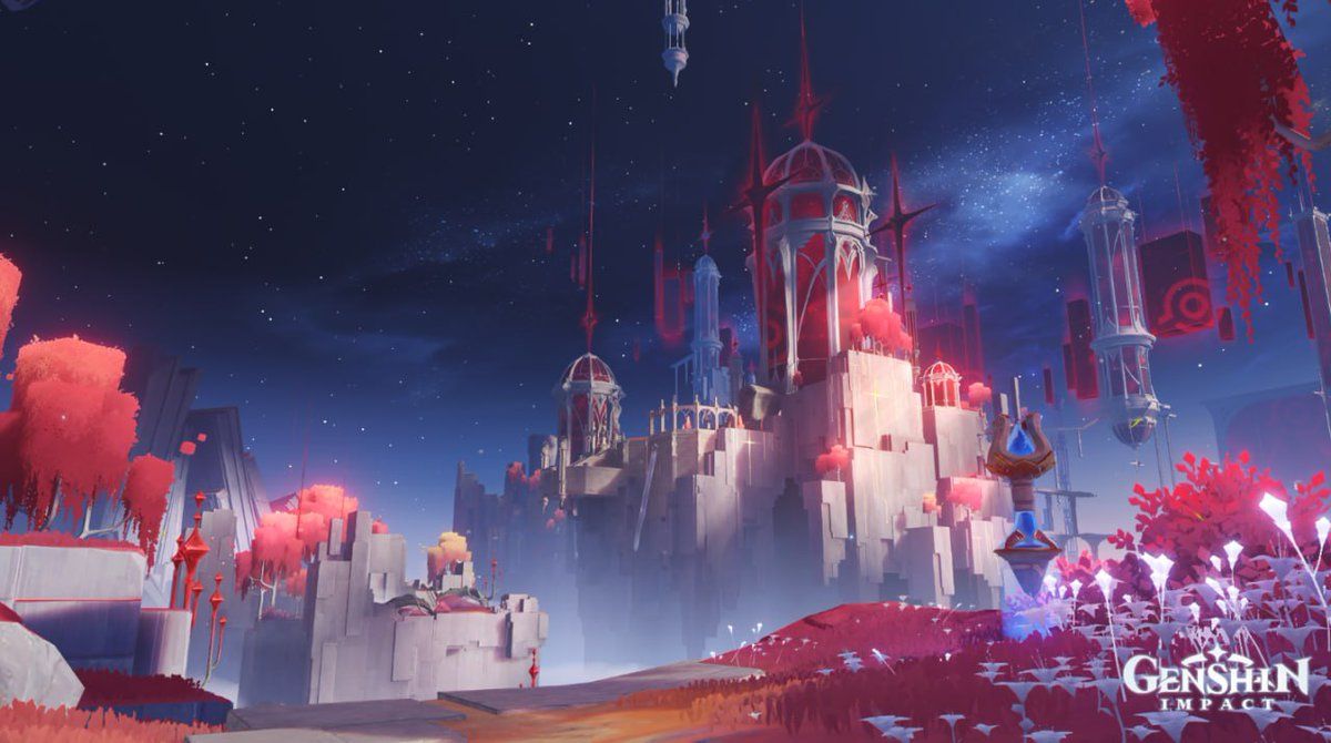 1200x670 About Snezhnaya ❄️ on X: ASMODAY MAP LANDSCAPE Via Kazusa #GenshinImpact / X