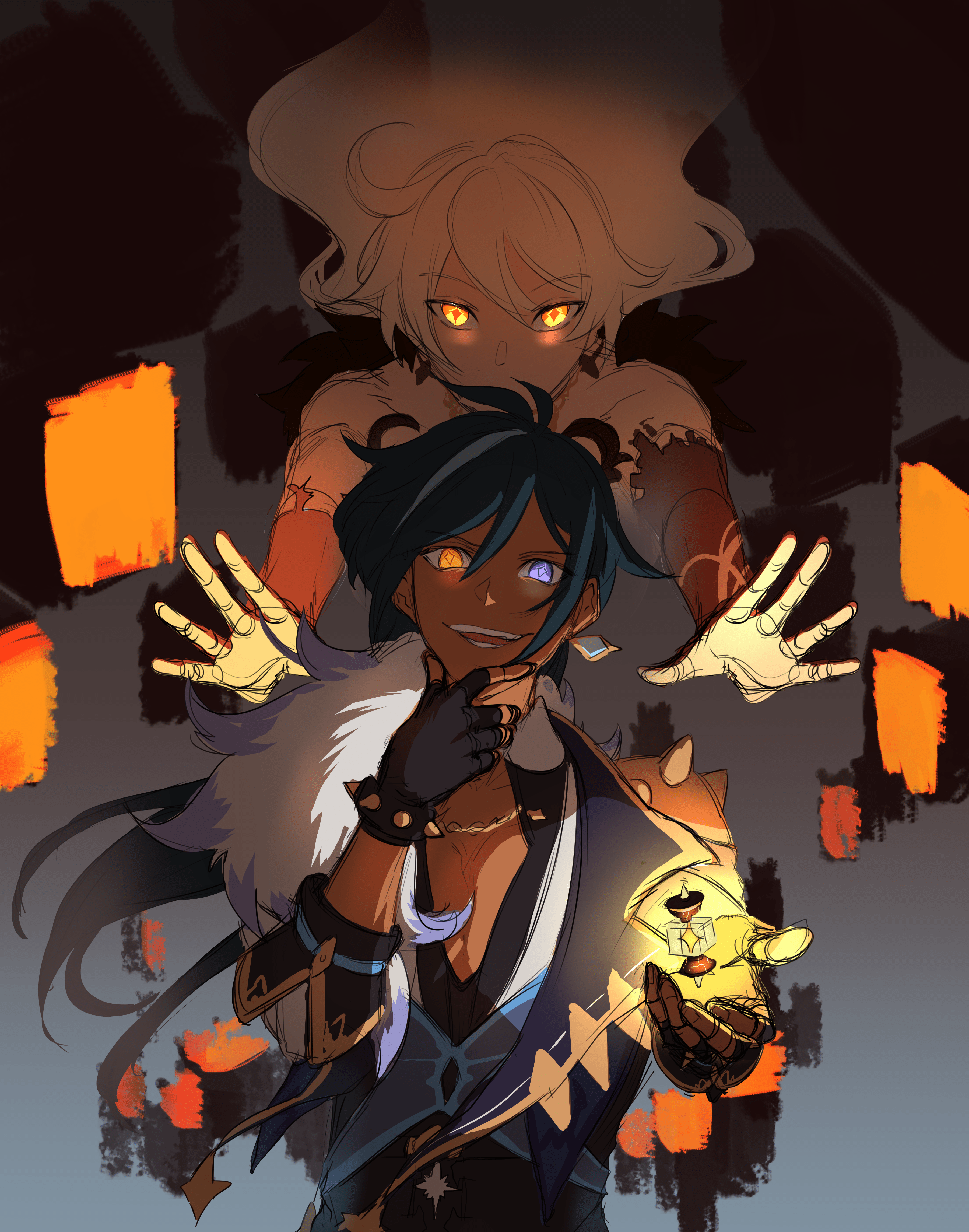 3600x4576 Asmoday Impact Anime Image Board