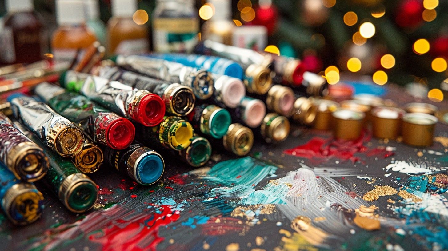 1456x816 Download Colorful Paint Tubes Image, Creativity, Paint