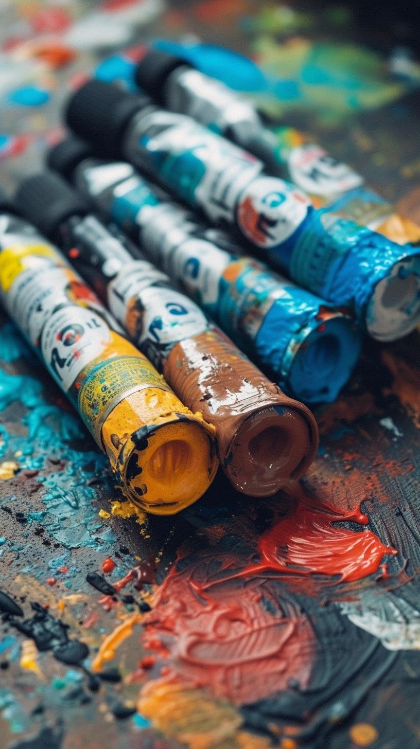 816x1456 Download Artistic Paint Tubes Image, Paint, Tubes