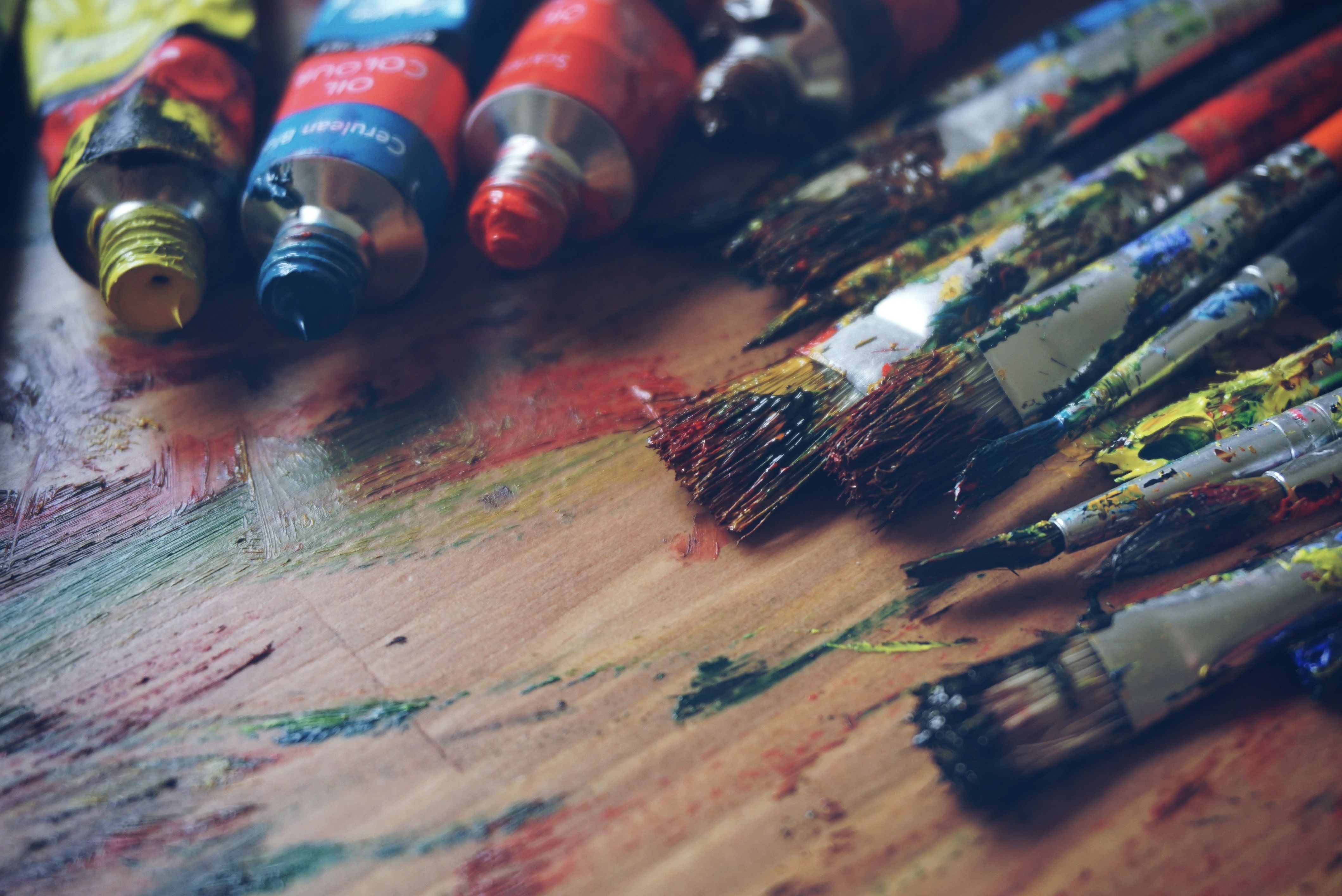 4240x2832 Painting Colour Tube Wallpaper