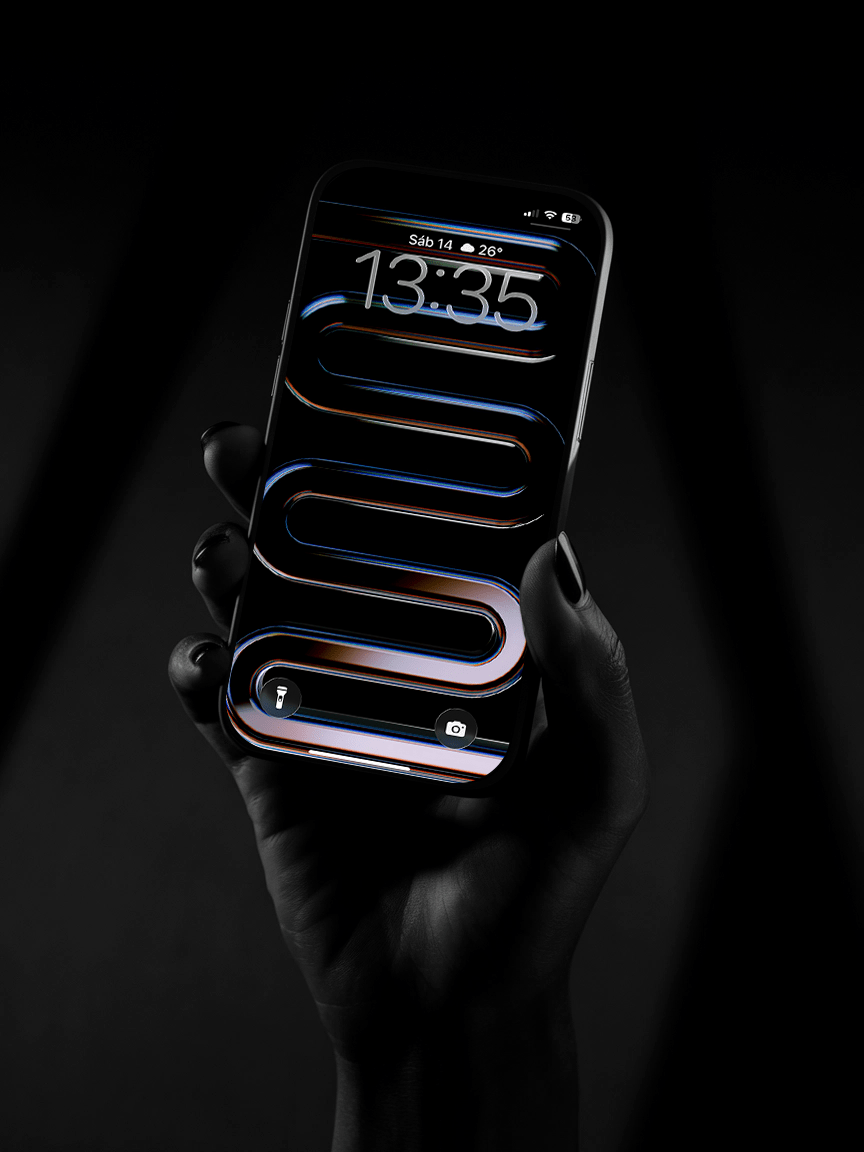 864x1152 Dark Glass iOS26 Wallpaper by Pablo Coronel on Dribbble