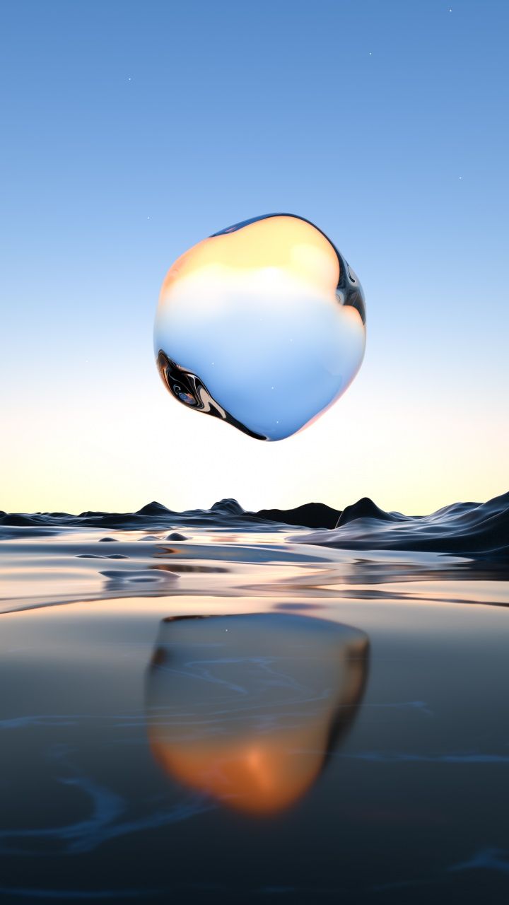 720x1280 Glass Wallpaper 4K, Droplet, Surreal, Transparent