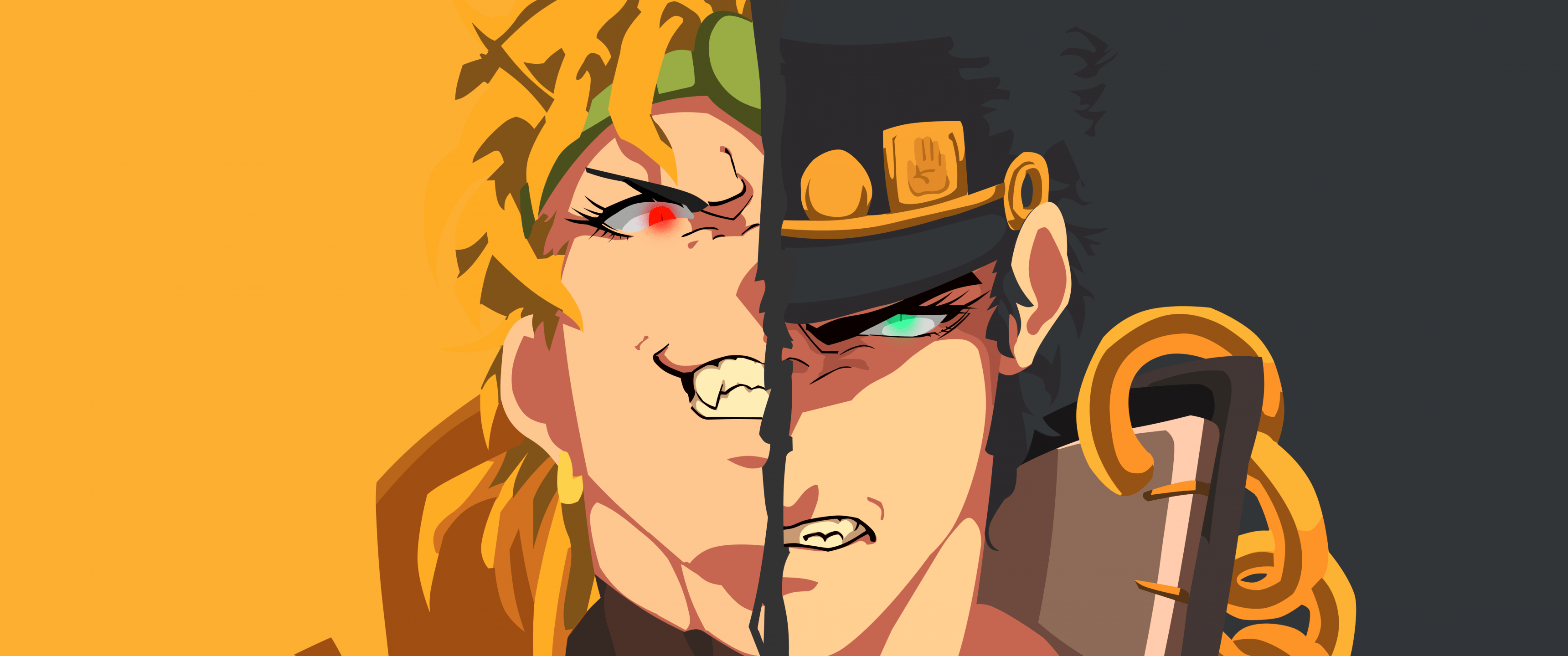 3440x1440 Dio Brando Wallpaper 4K, Jotaro Kujo