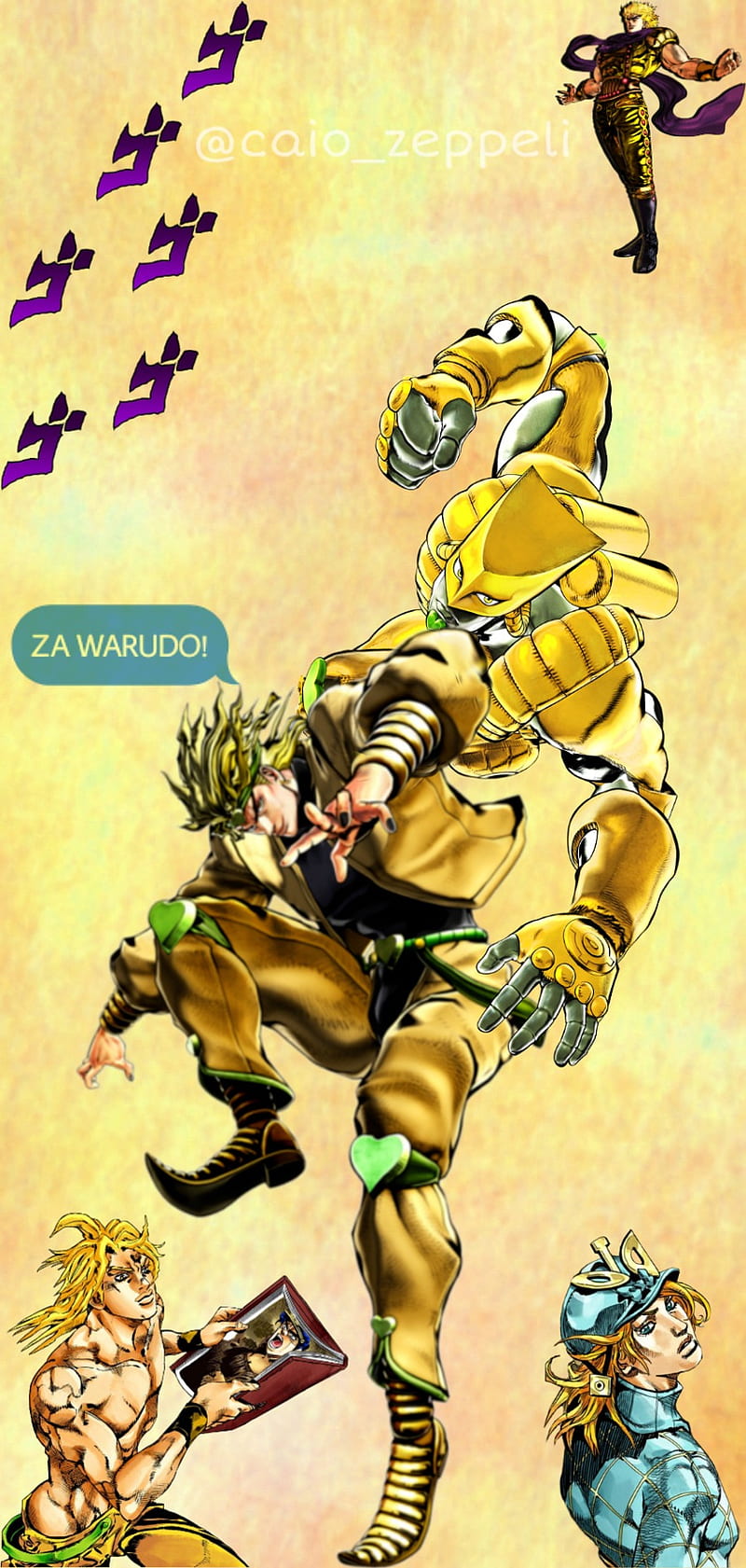 800x1681 Dio, diego brando, dio brando, jojo, part stardust crusaders, the world, za warudo, HD phone wallpaper