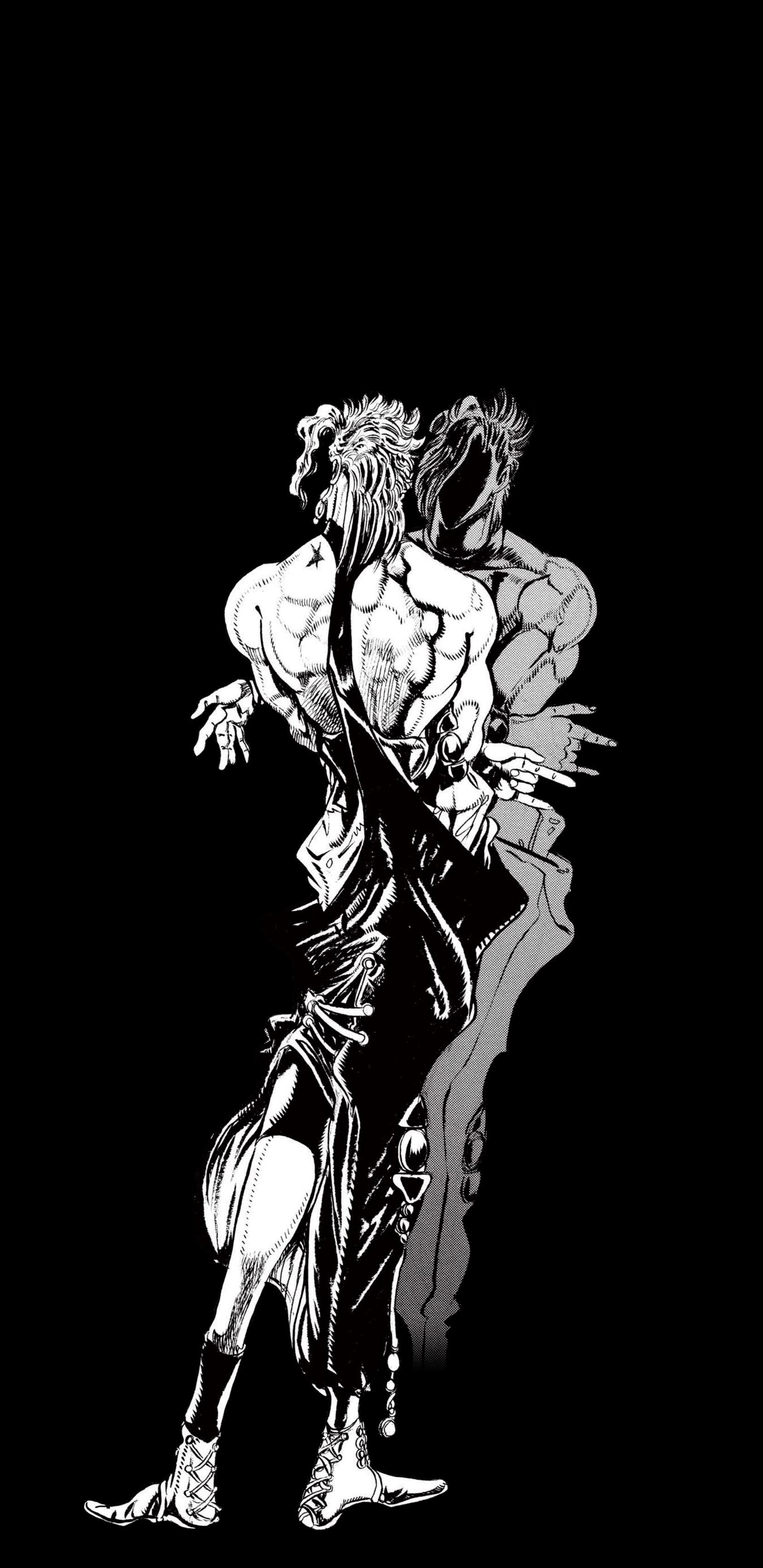 1657x3405 Posting a wallpaper a day until stone ocean is animated day 287: DIO