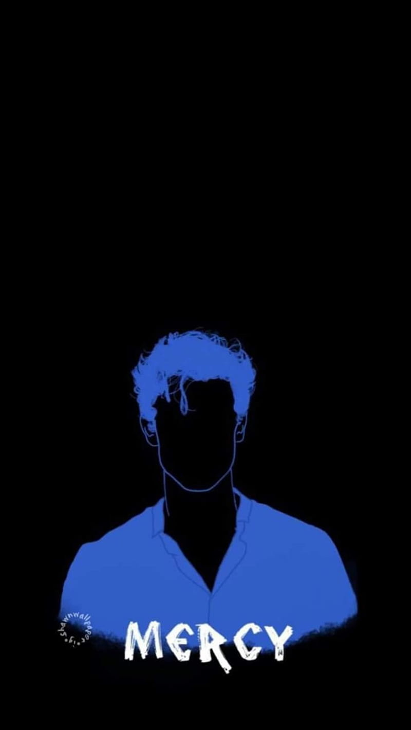 800x1420 Mercy, black, blue, mendes, music, quote, quotes, shawn, shawnmendes, simple, HD phone wallpaper