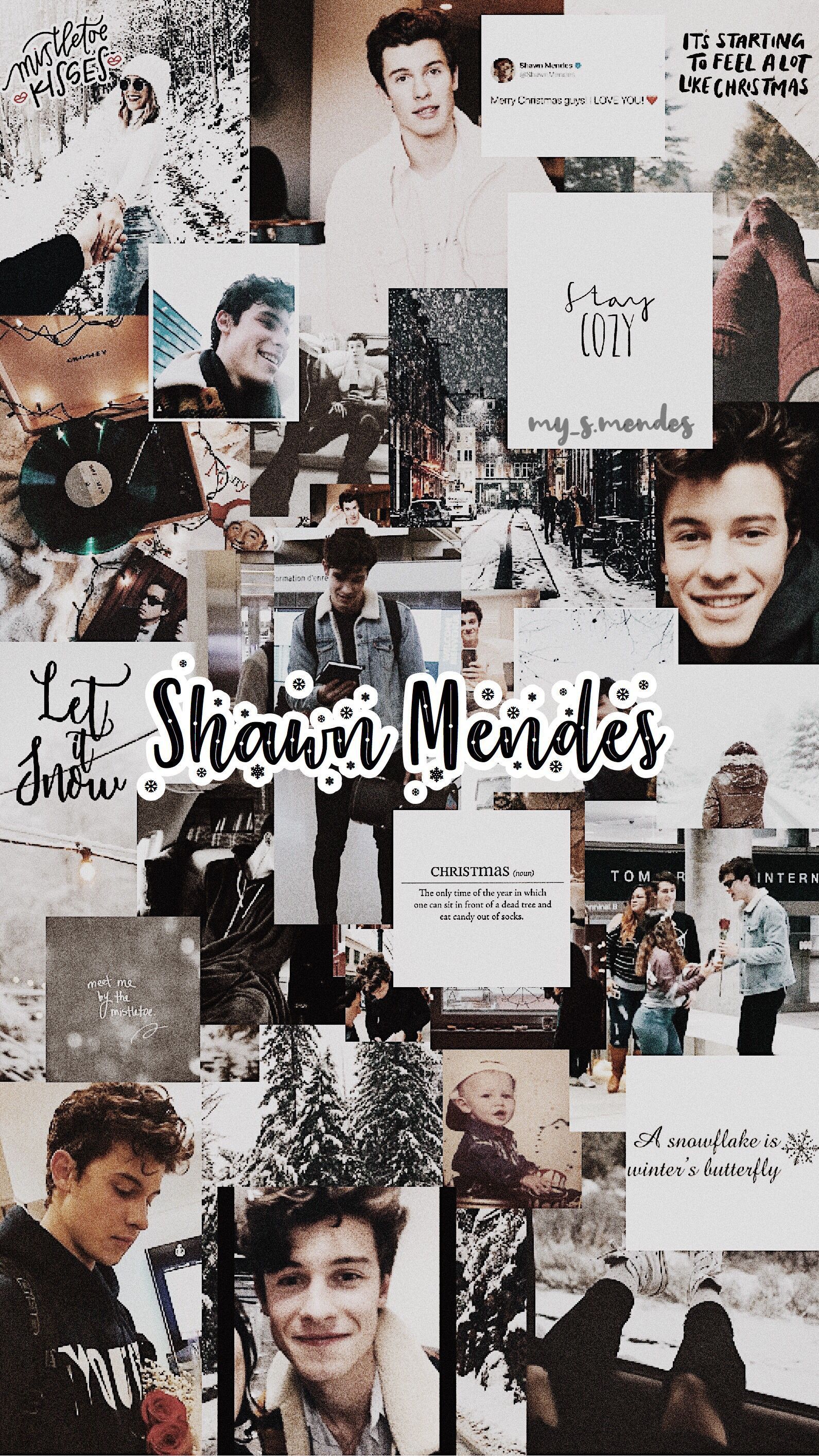 1591x2829 Shawn Mendes Collage Aesthetic Wallpaper