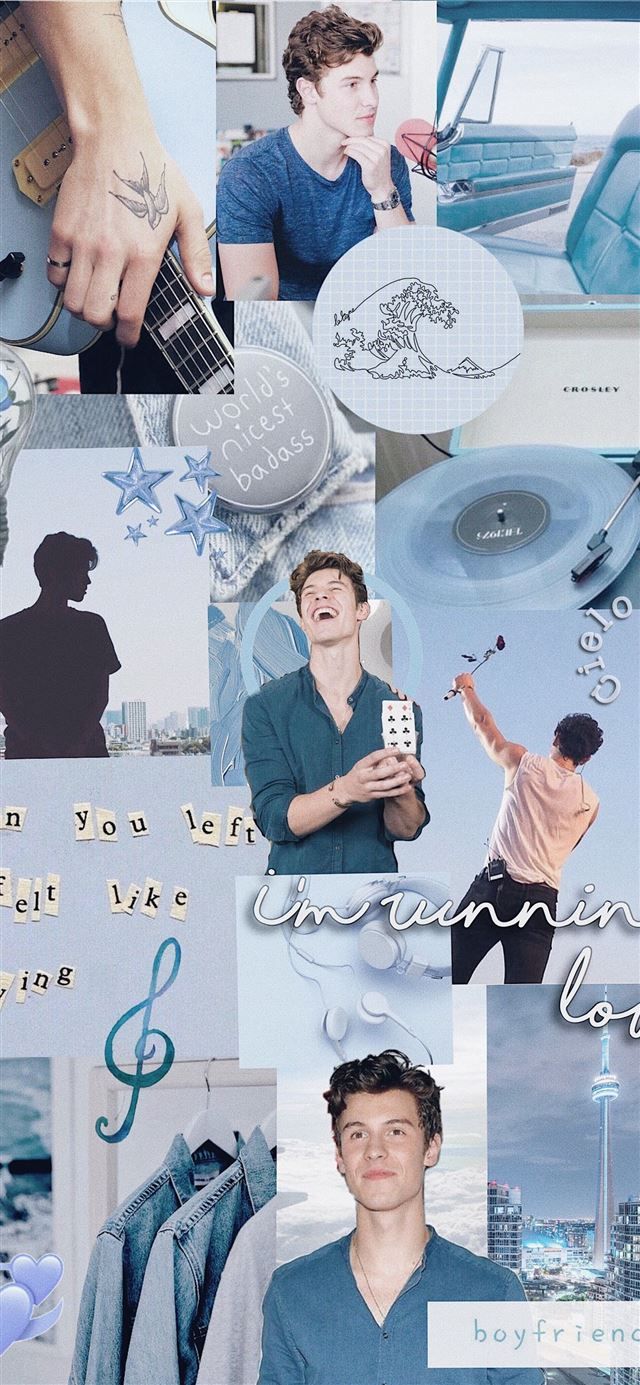 640x1385 Shawn Mendes aesthetic blue iPhone 11 Wallpaper Free Download