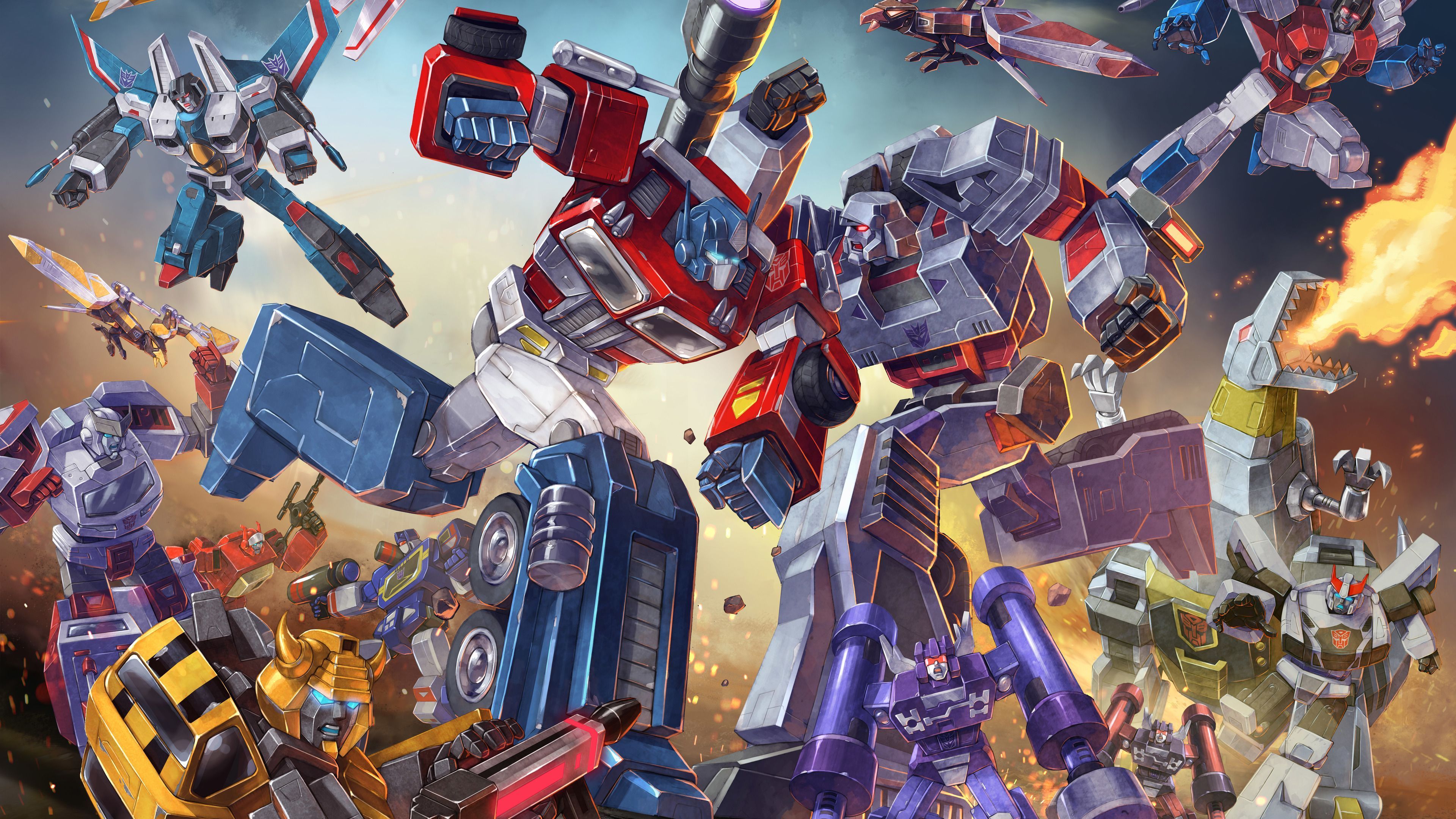 3840x2160 Transformers Battles Wallpaper
