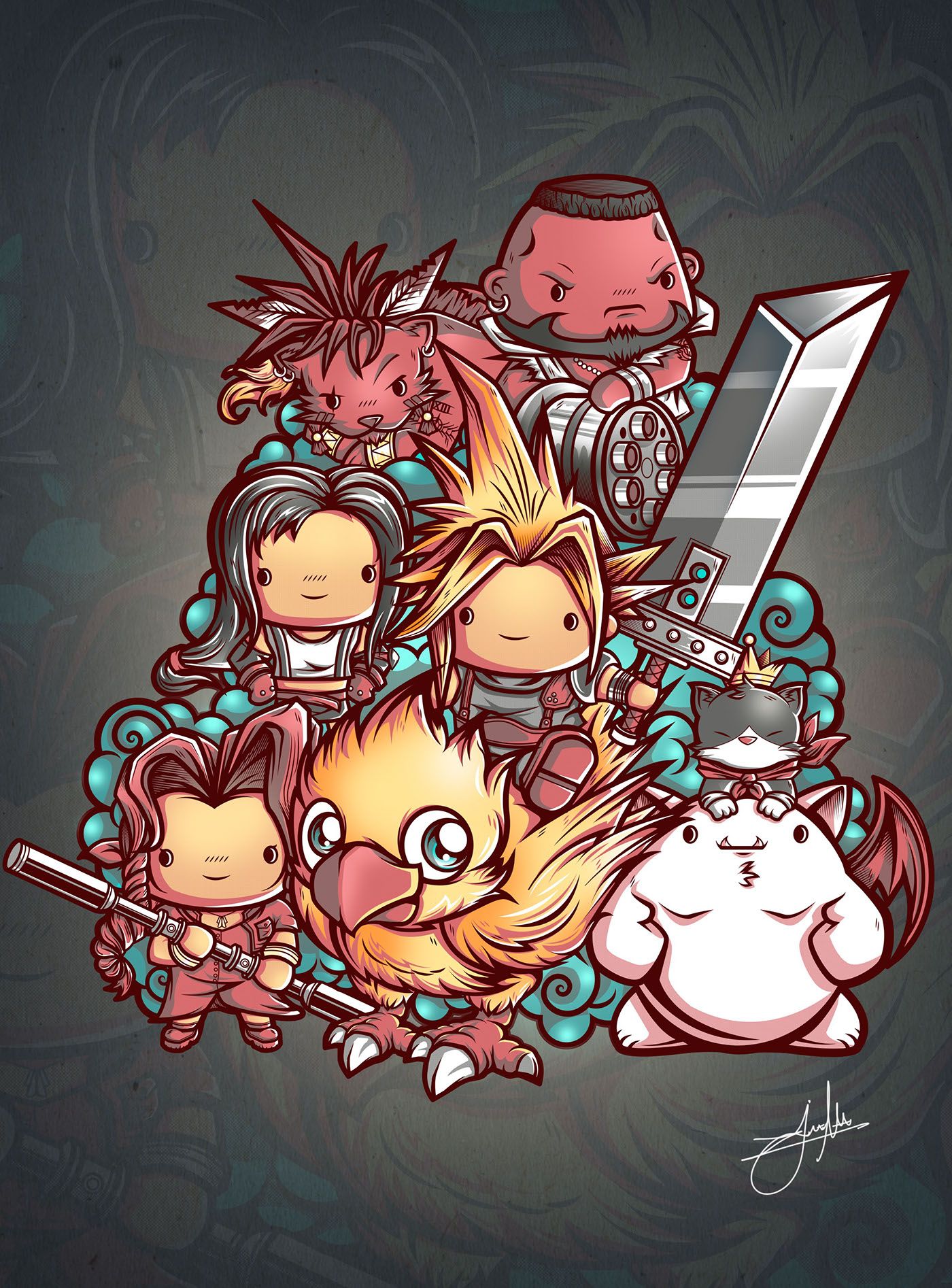 1400x1894 Cute Fantasy VII - Behance