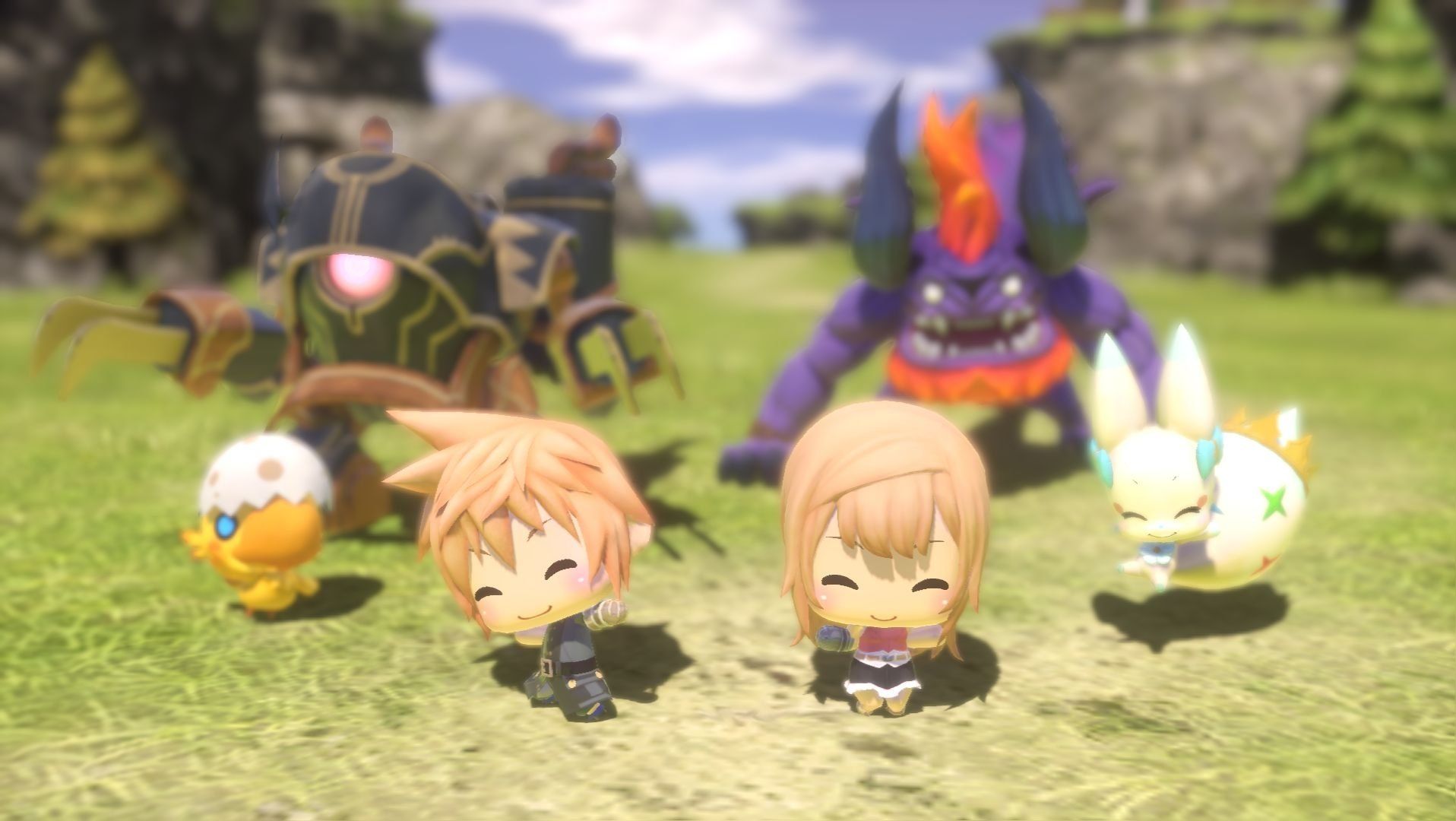 1916x1080 World of Final Fantasy Characters HD Wallpaperx1080