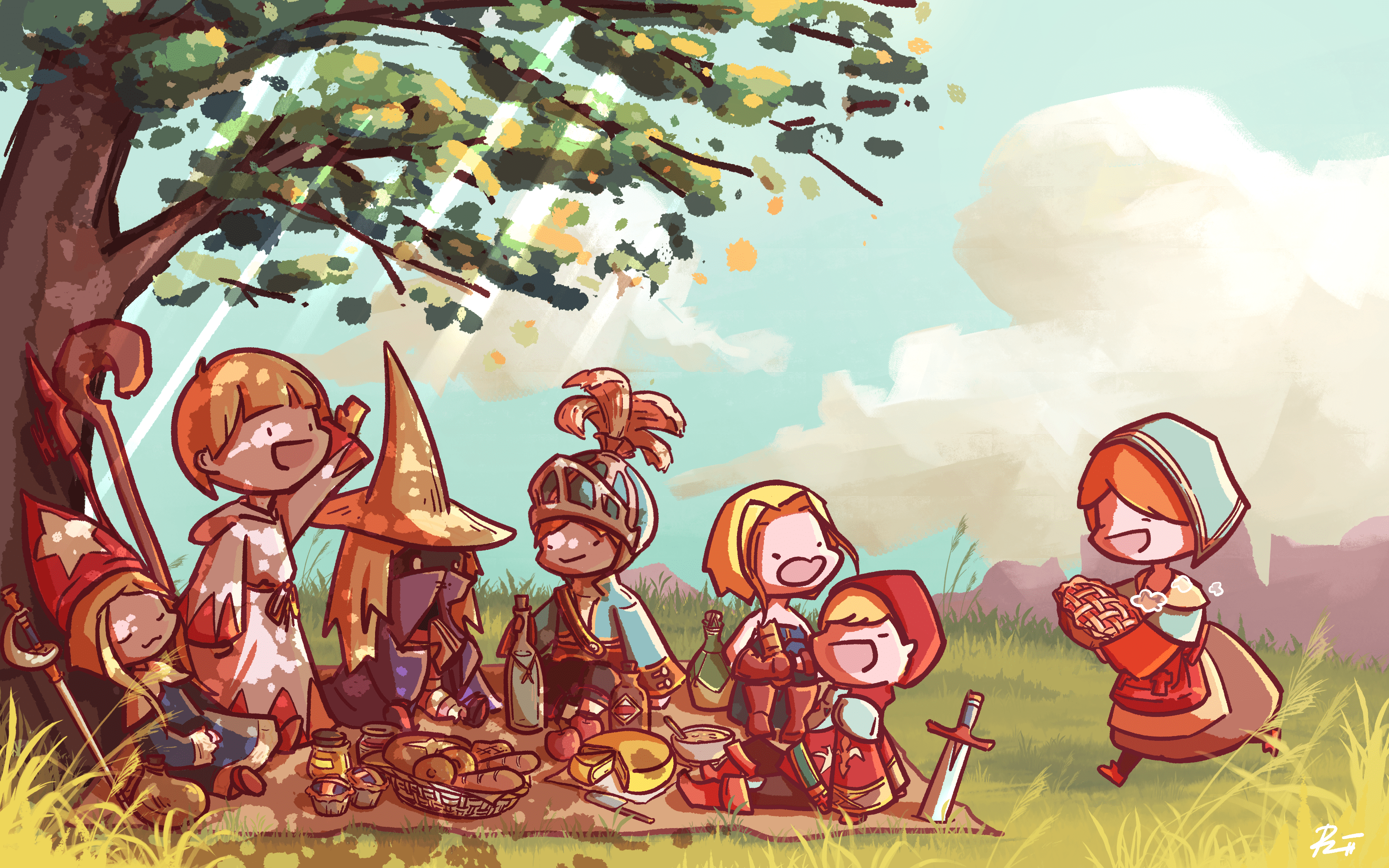 3200x2000 A Final Fantasy Tactics commission I worked on :)