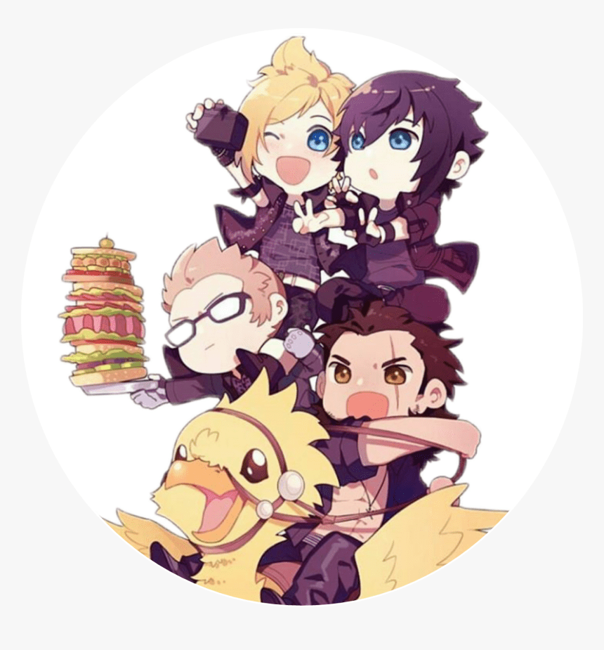 860x925 ffxv #ignis #iggy #prompto #noctis Final Fantasy Art, HD Png Download