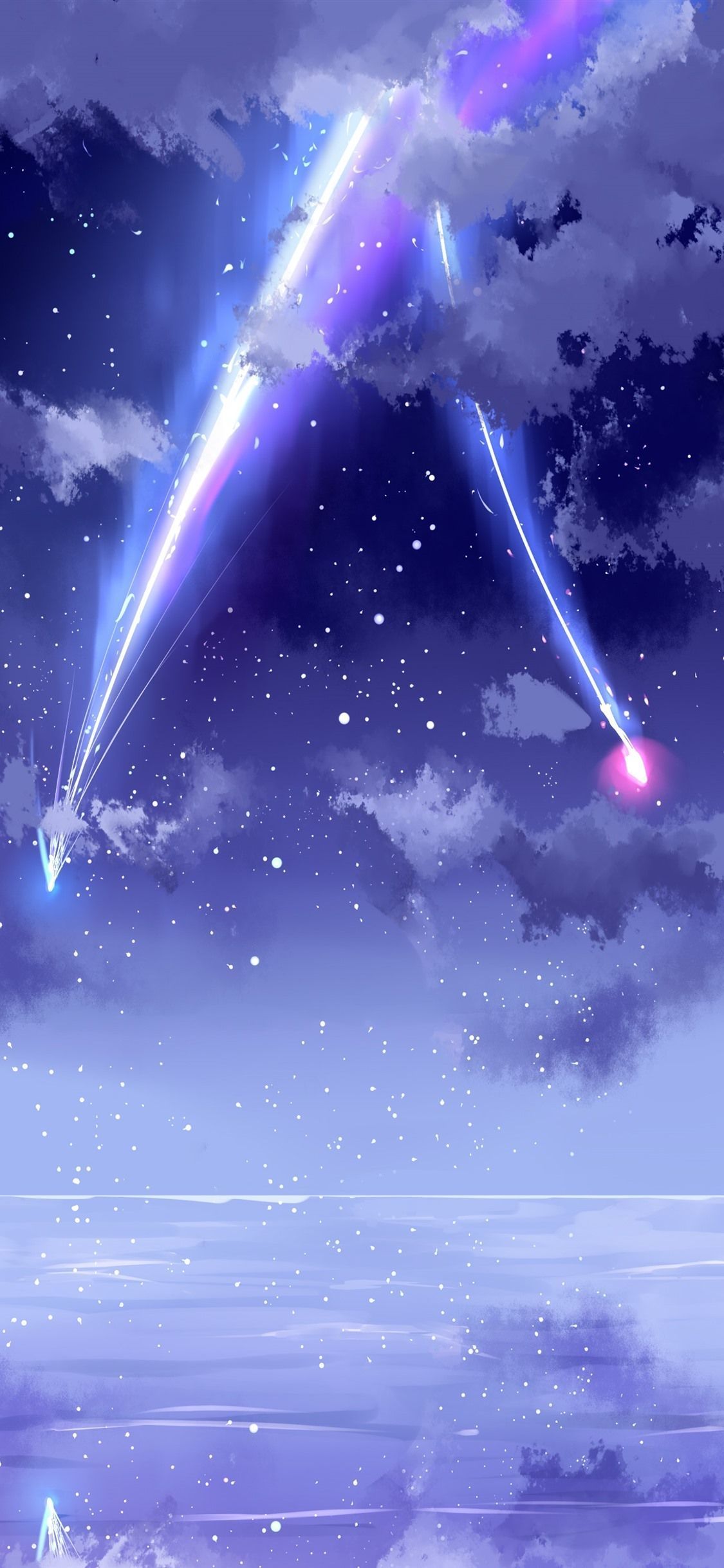 1125x2436 Anime Beautiful Sky Wallpaper