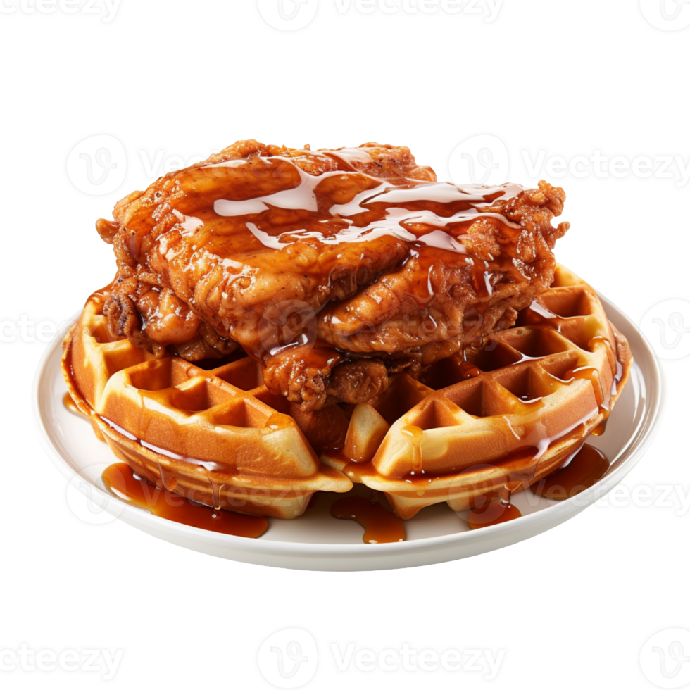 980x980 Chicken with Waffles isolated on transparent background 44813651 PNG