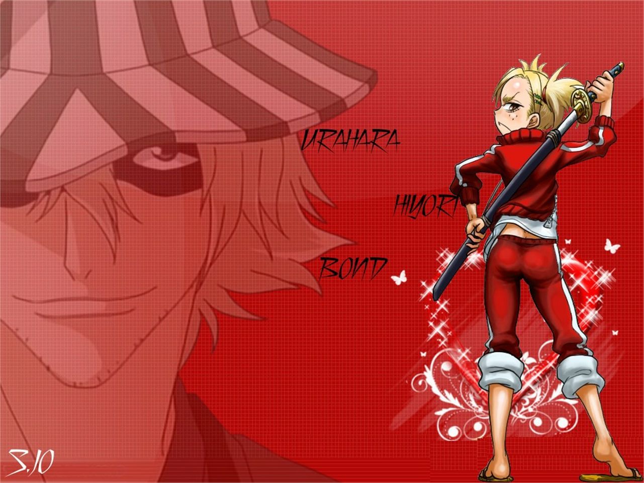1281x961 Desktop wallpaper: Anime, Bleach, Hiyori Sarugaki, Kisuke Urahara 4K free download for PC. 1495260
