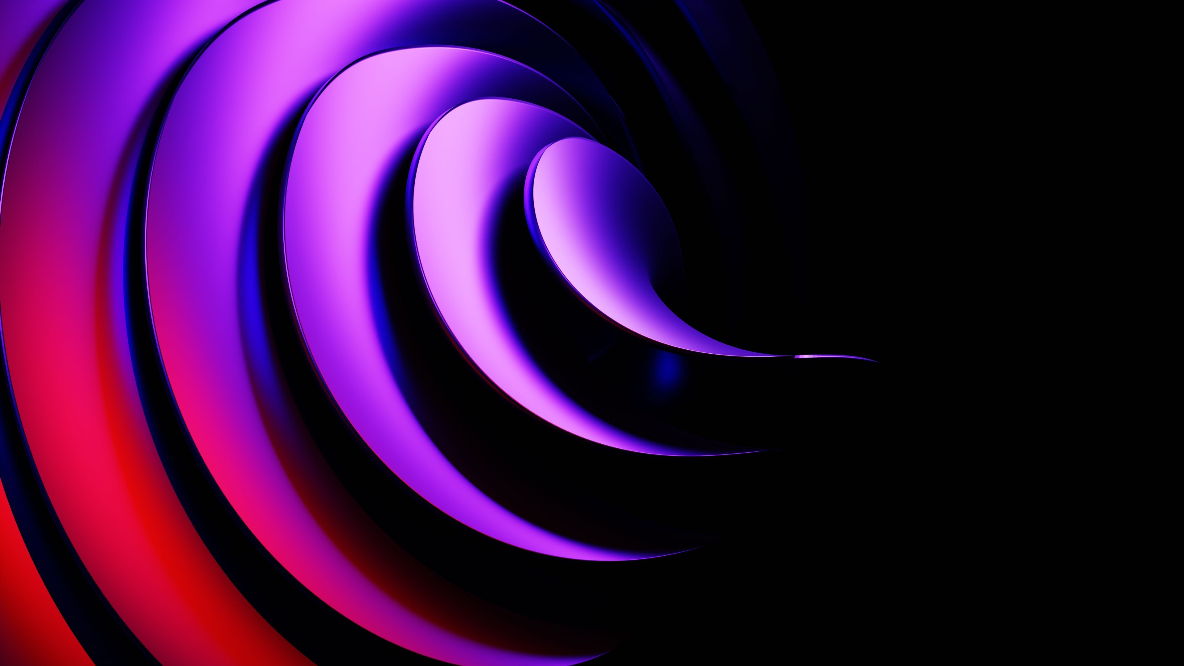 3840x2160 Abstract Spiral with Purple and Red Gradient · Free