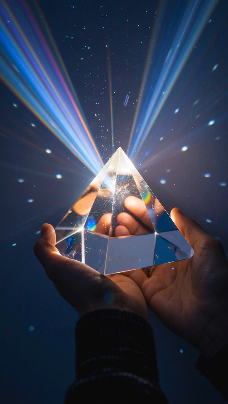 768x1360 Download Light Refraction Magic Image, Refraction, Spectrum