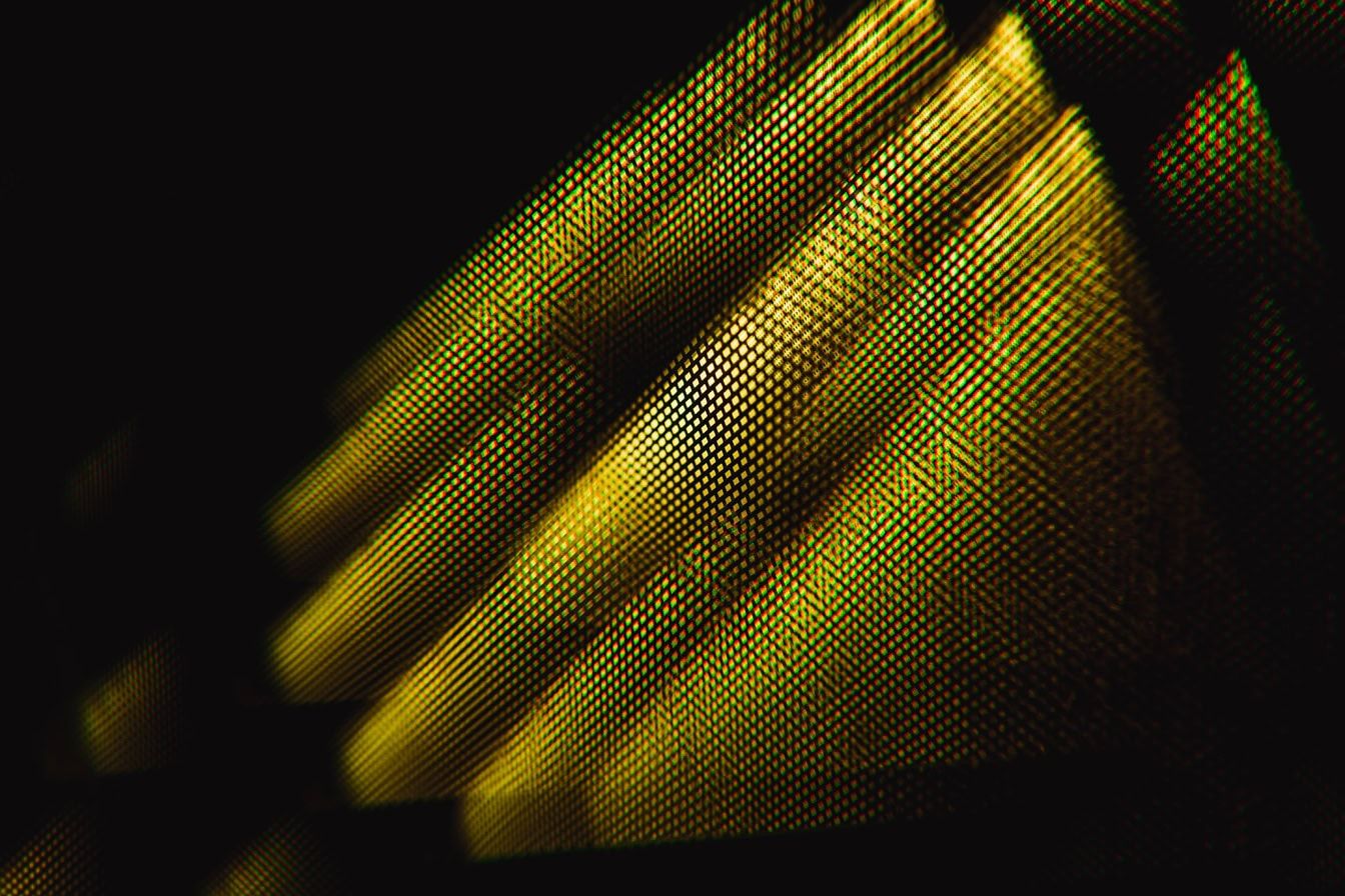 1344x896 Free picture: A refraction of light with a diagonal lines at darkness of low ambient light, an abstract background with shades of yellow light and shadow