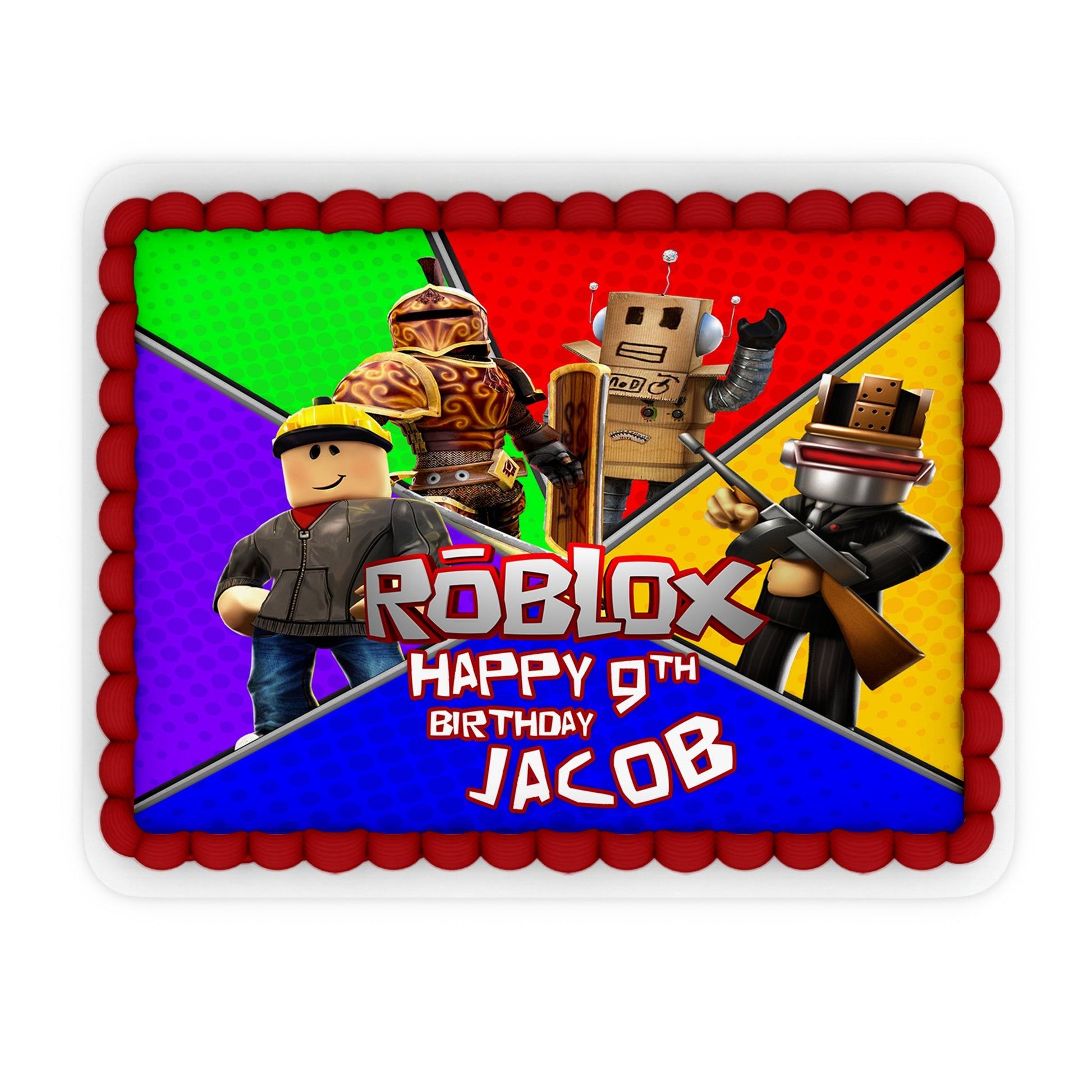 1946x1946 Rectangle Roblox Personalized Cake Image Your Party Memorable
