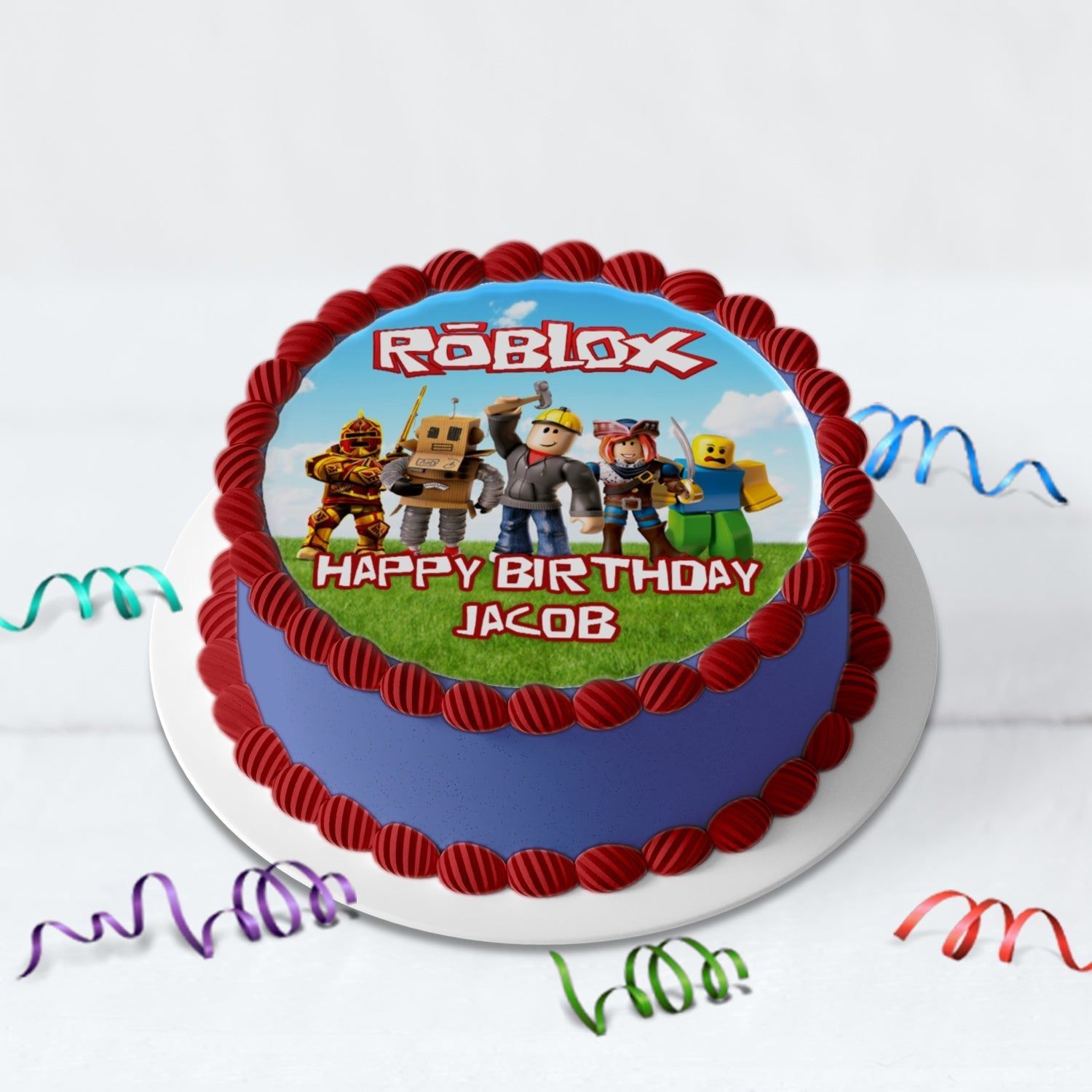 1500x1500 Round Roblox Personalized Cake Image Fun to Your Celebration