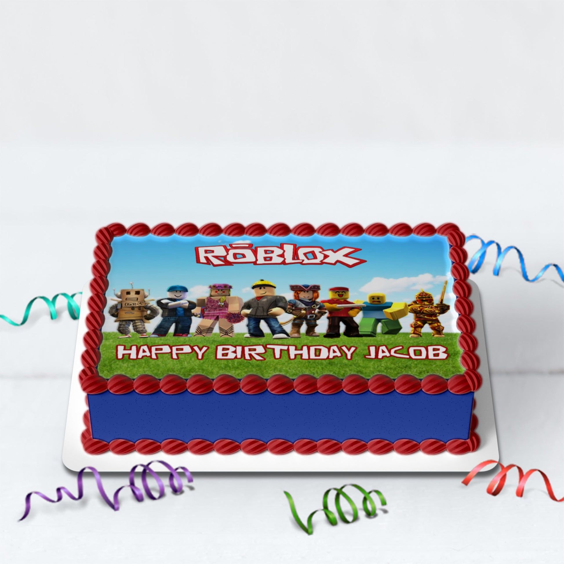 1946x1946 Rectangle Roblox Personalized Cake Image Your Party Memorable